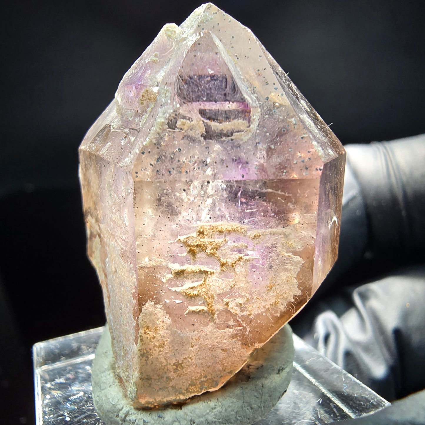 Klare Phantom Amethyst Fensterquarz Formation Brandberg, Namibia 36*26*20mm
