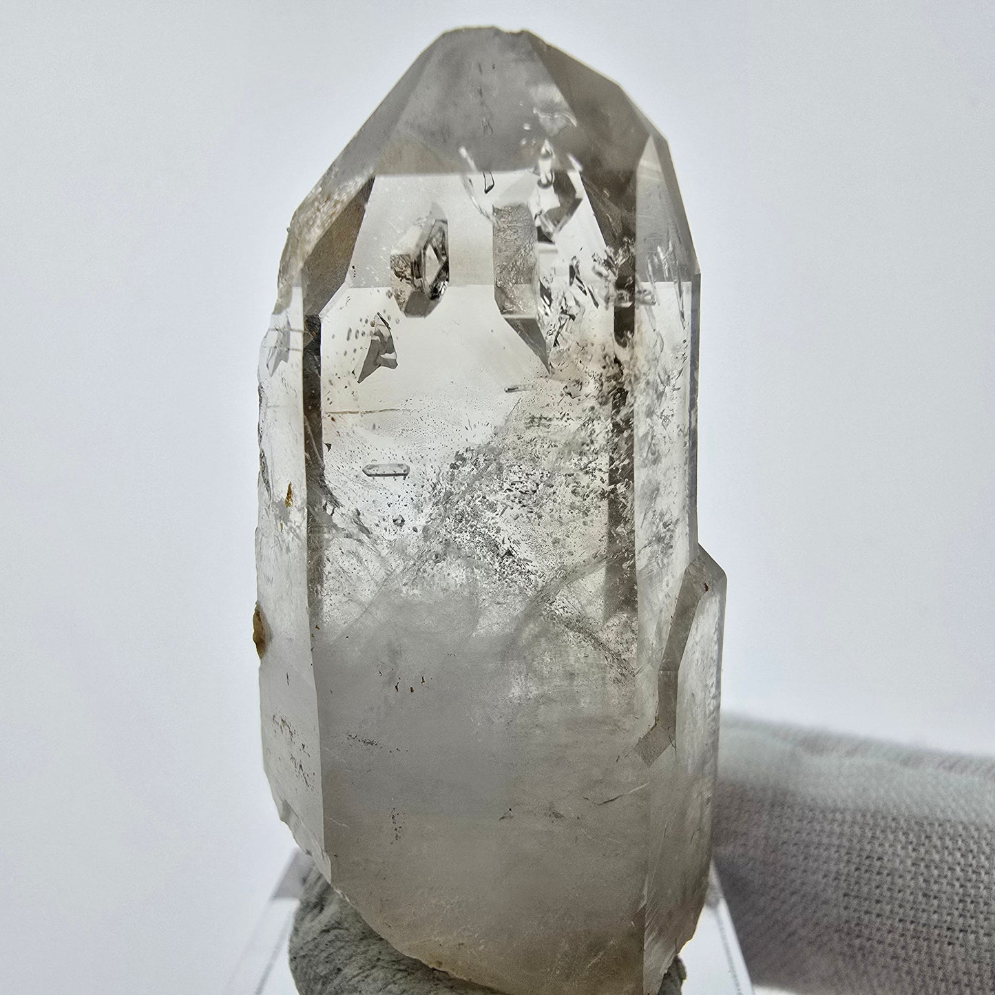 Enhydro Phantom Smoky Quartz Tip 1x Bubble Goboboseb, Namibie 47*23*14mm