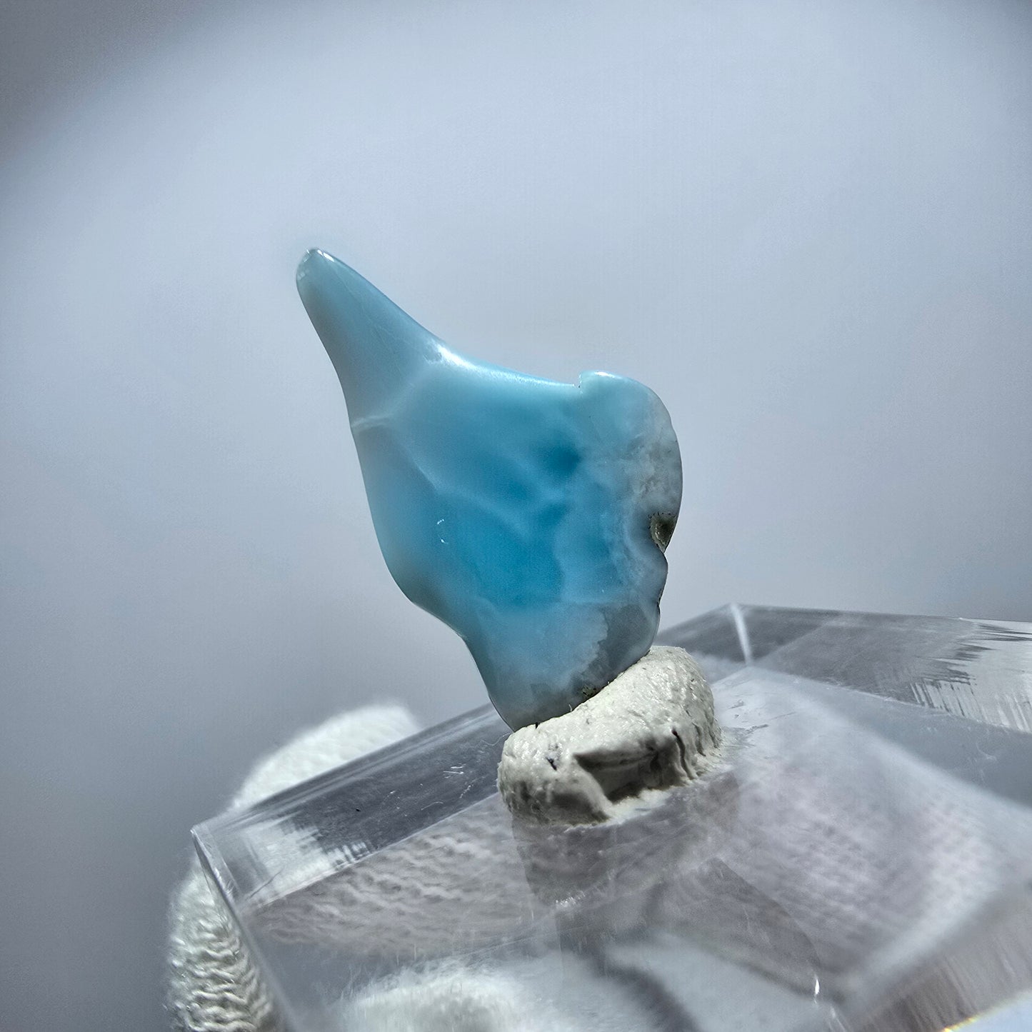Schöner Larimar, poliert Dominikanische Republik 18*11*3mm