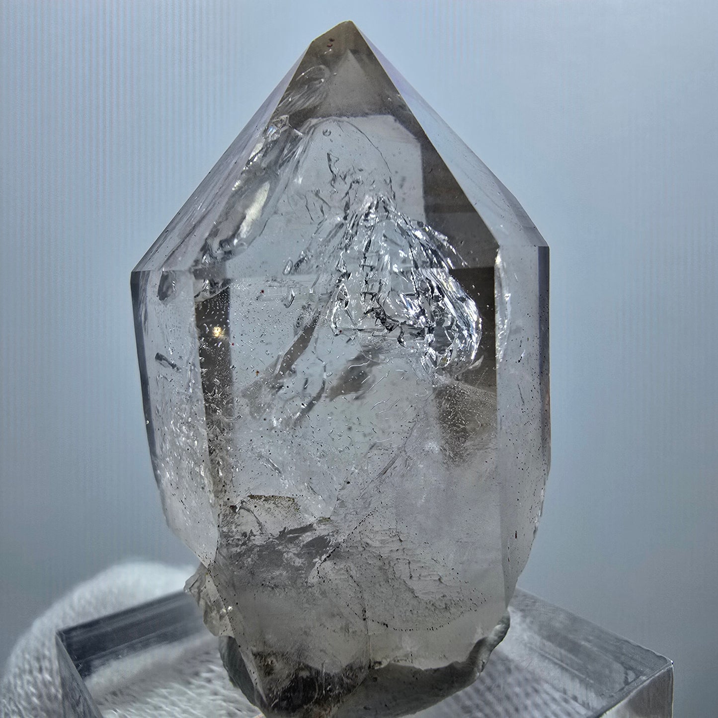 Clear Phantom Smoky Quartz Scepter Point Goboboseb, Namibia 40*23*24mm