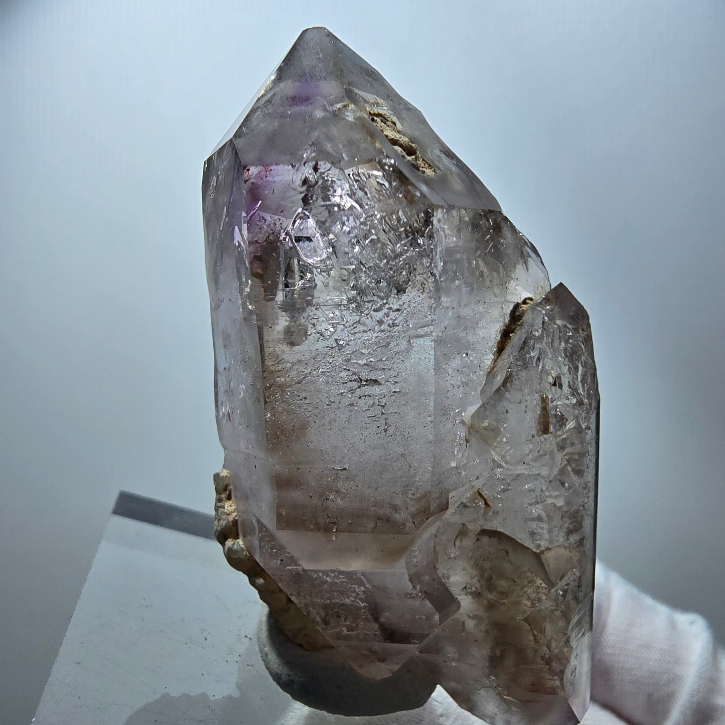 Klarer Phantom Amethyst DT Fenster Zepter Kristall Goboboseb, Namibia 65*32*24mm