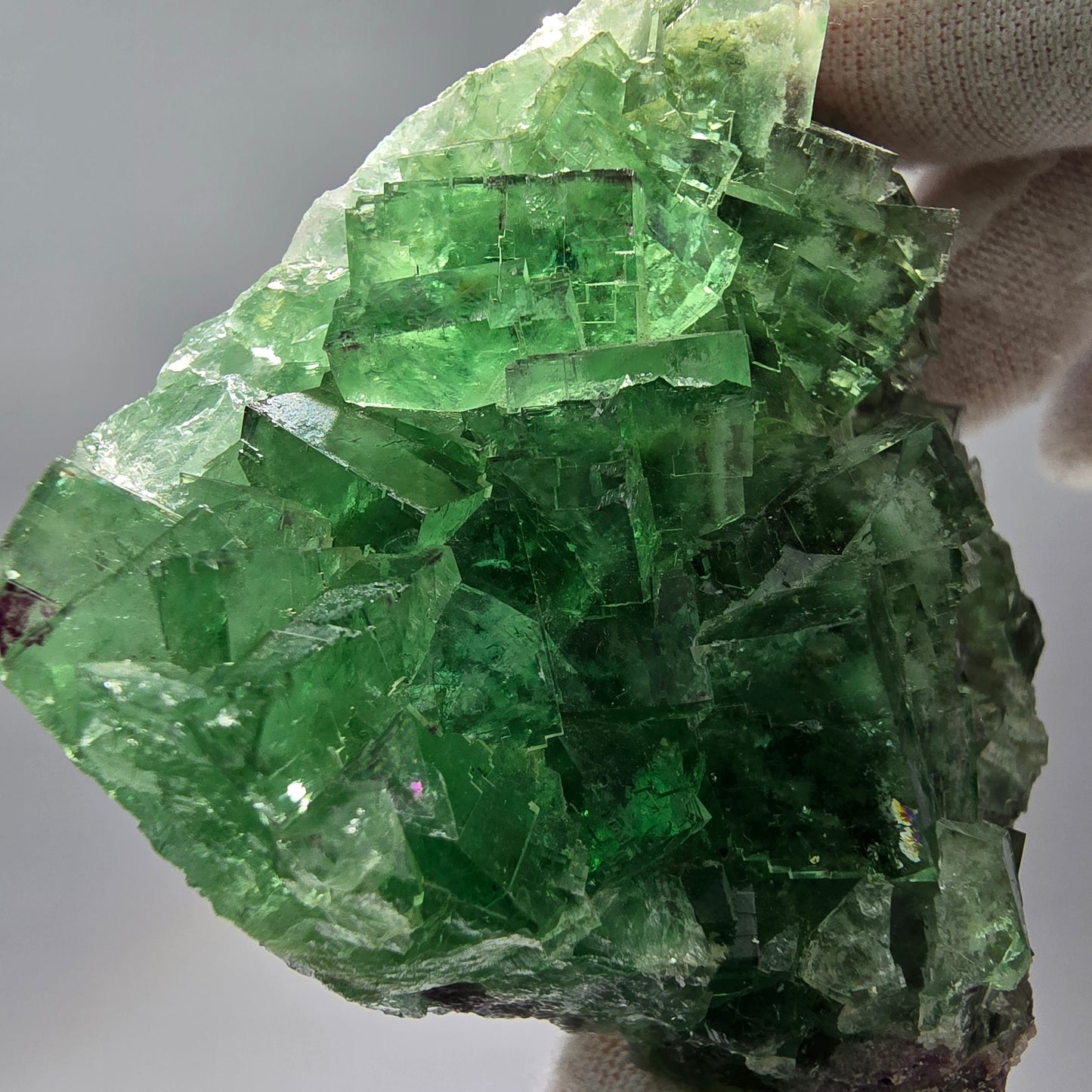 Sehr klare UV Fluorit Würfel Stufe grün Okorusu, Namibia 58*58*23mm Sammlung