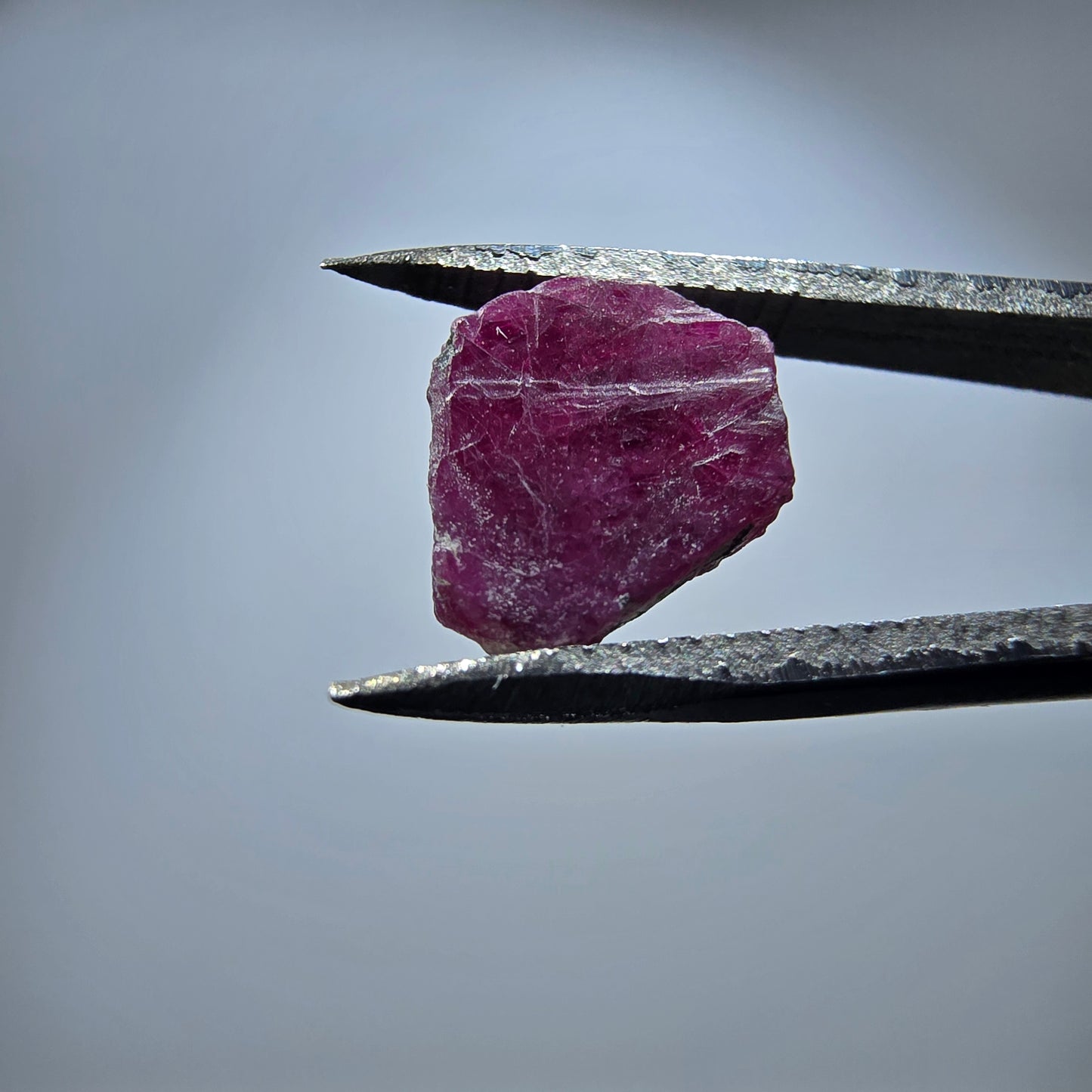 Seltene Rubin Scheibe, rot (UV Mineral) Unbekannt 10*8*2mm