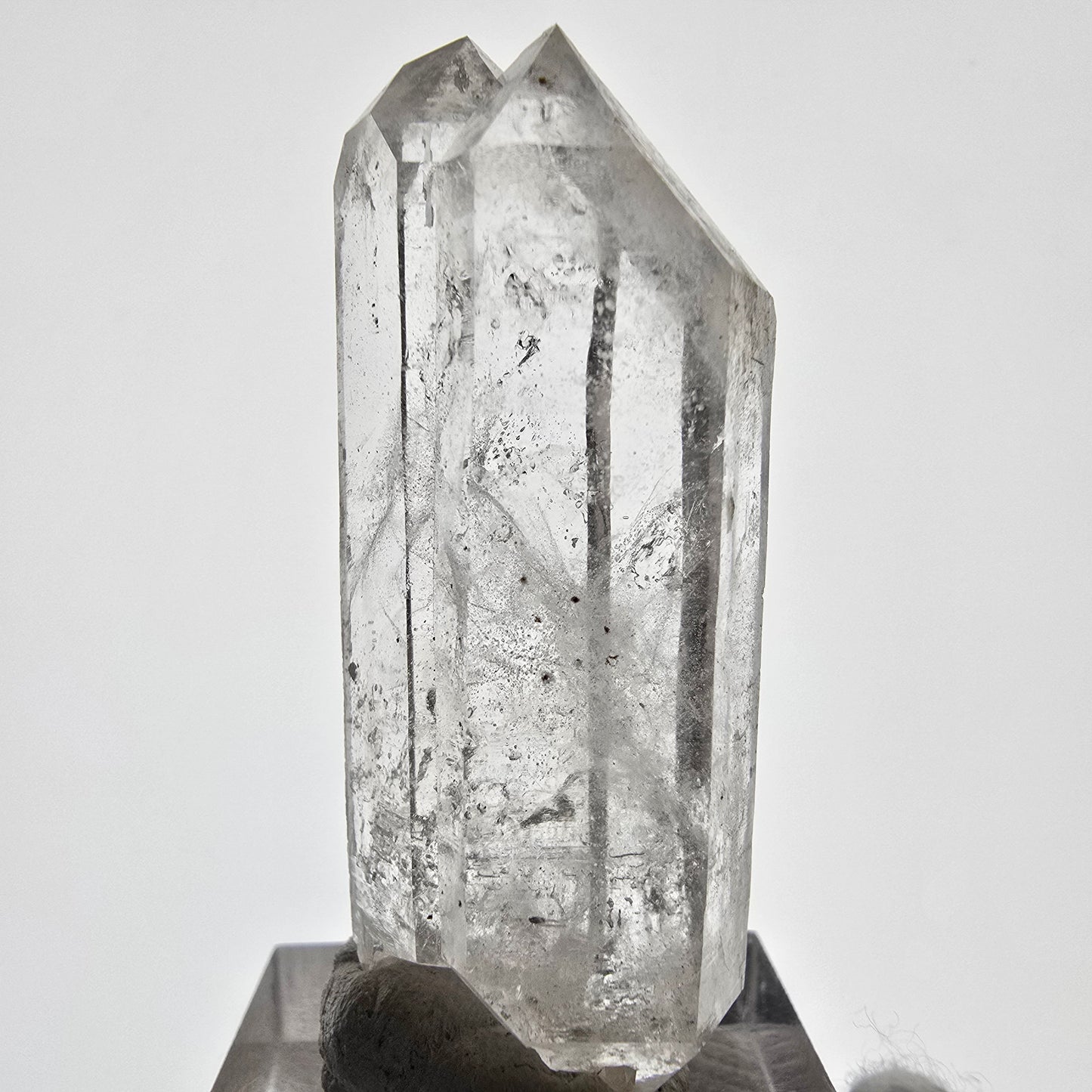 Sceptre DT en quartz fumé squelette Enhydro, 1x pochette Saint-Valentin à bulles, Namibie 50 x 20 x 14 mm