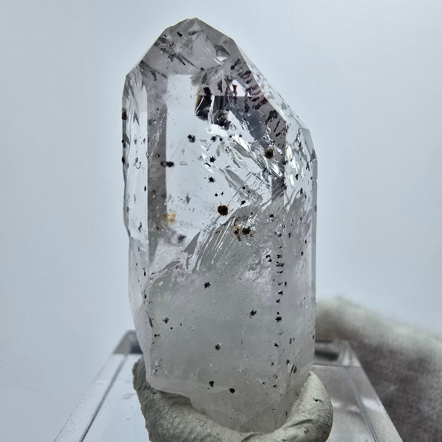 Harlekin Phantom Quarz Kristall Streep Mine Goboboseb Namibia 37*15*13mm
