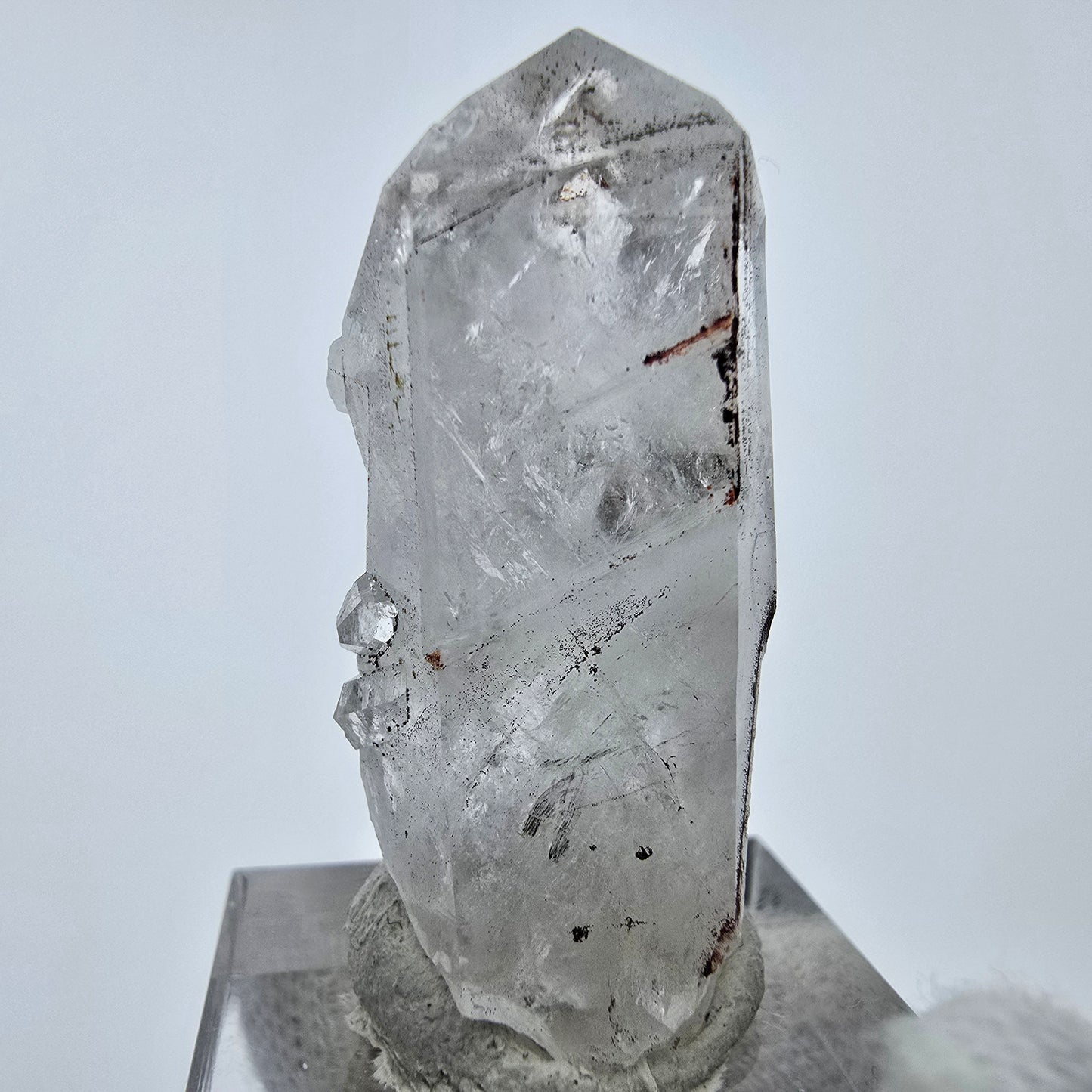 Klarer Phantom Hämatit Quarz Kristall Streep Mine, Goboboseb, Namibia 39*14*15mm