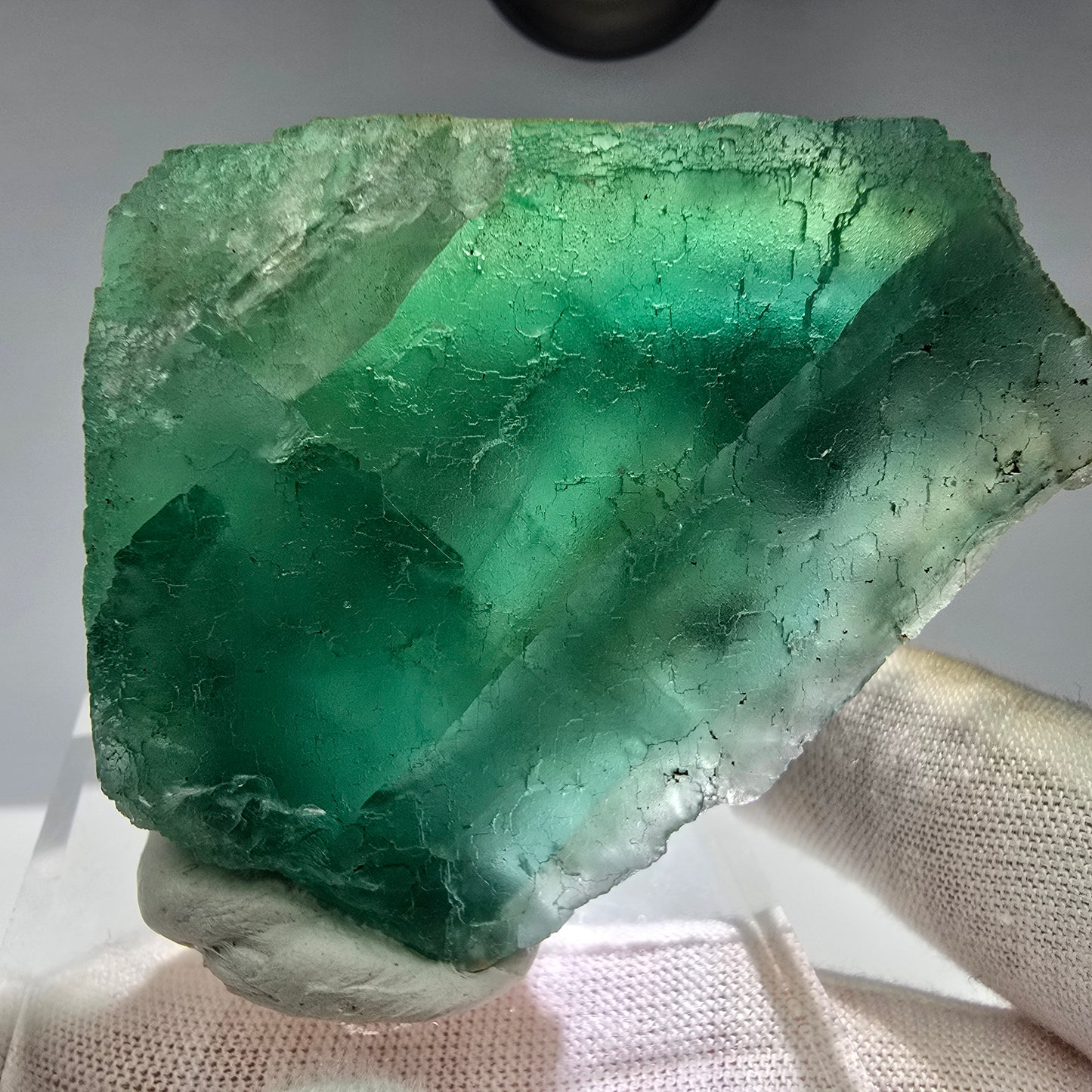 Großer Phantom Fluorit Würfel grün Okorusu, Namibia 67*55*31mm Sammlung