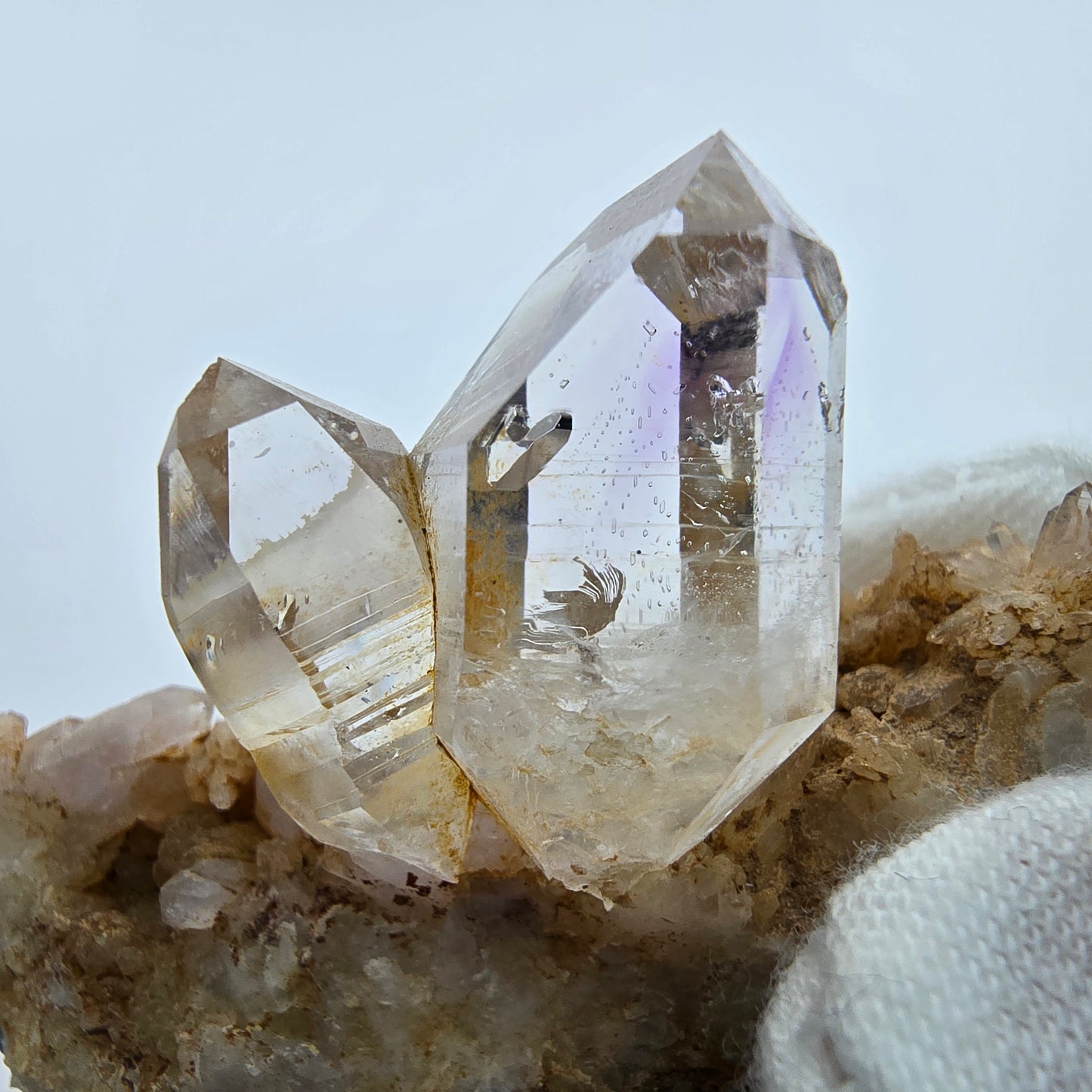 Phantom Amethyst Zepter auf Matrix Goboboseb, Namibia 59*36*20mm Sammlung