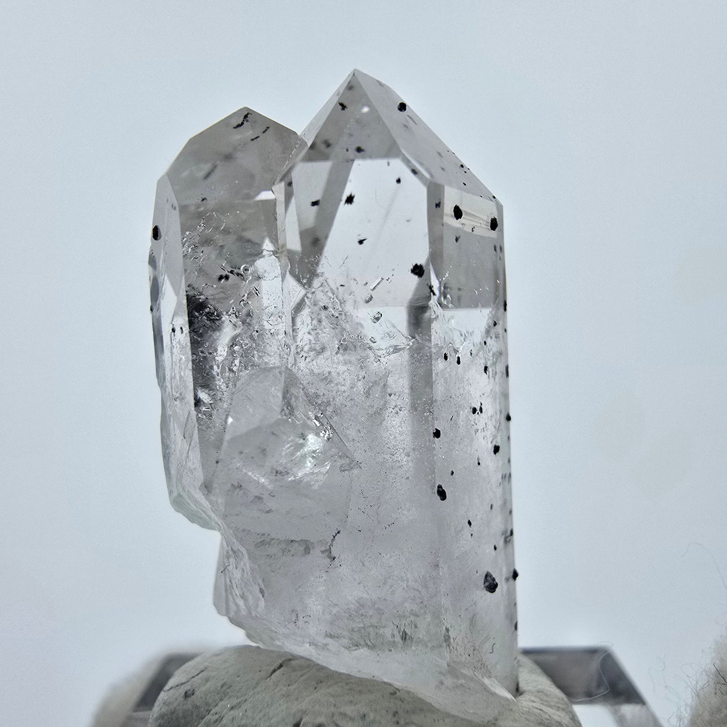 Phantom Rauchquarz, Hämatit Quarz Stufe Streep Mine Goboboseb Namibia 32*17*12mm