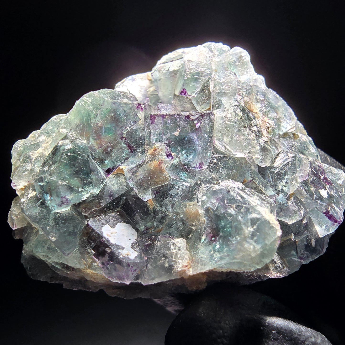 Phantom Fluorit Würfel Stufe grün lila Okorusu, Namibia 40*32*17mm Sammlung