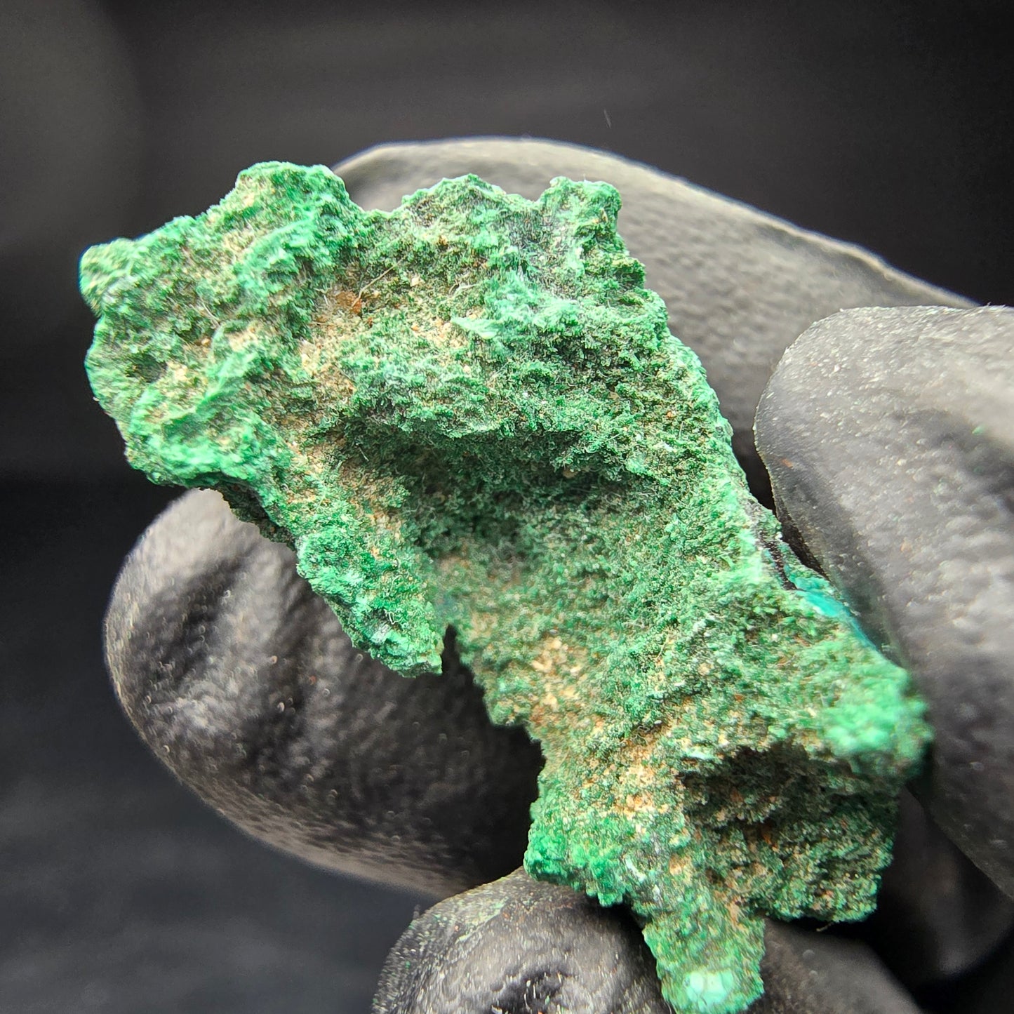 Spécimen rare de malachite, vert Kaokoveld, collection minérale 30*14*17mm namibie