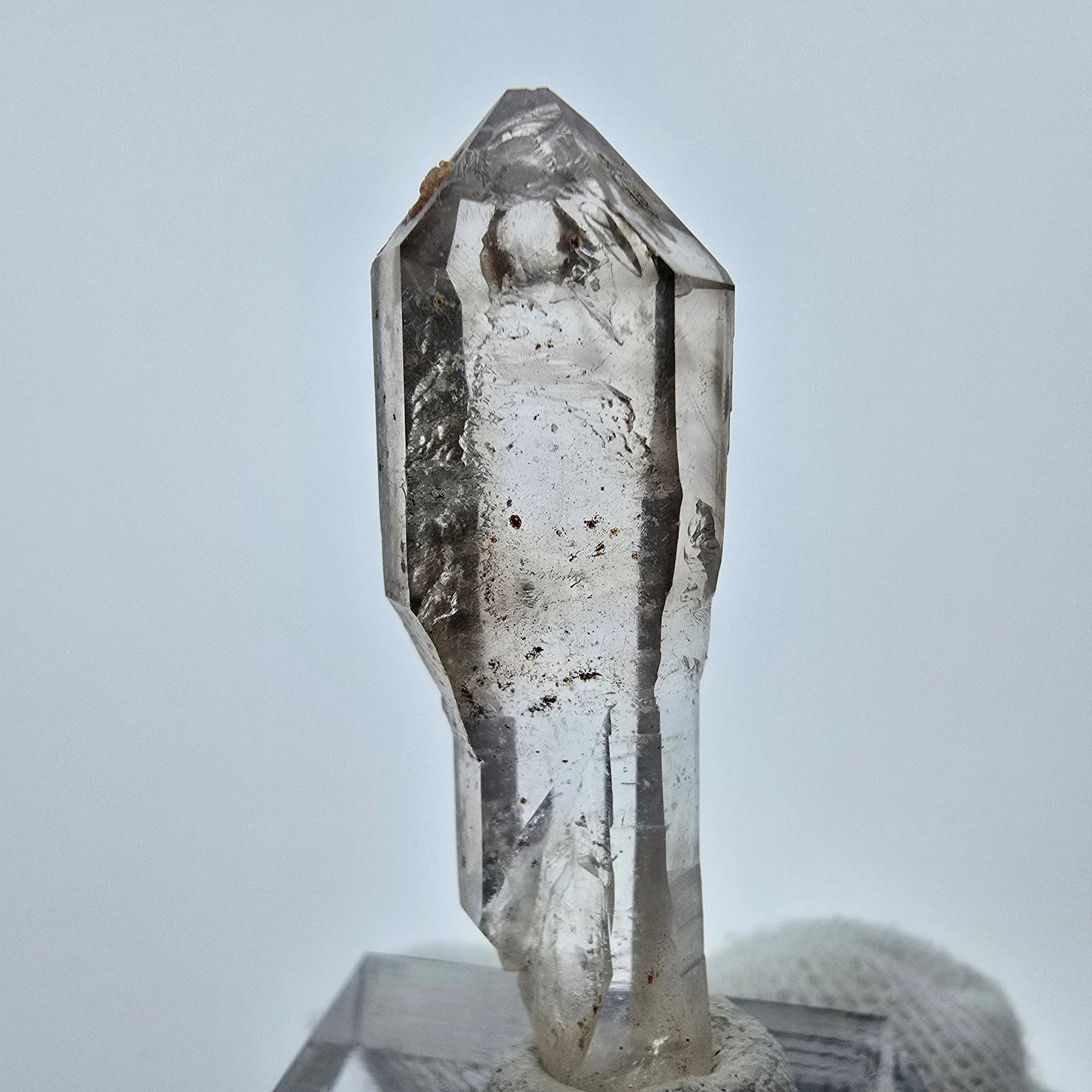 Klarer Phantom Rauchquarz Zepter Kristall Goboboseb, Namibia 41*13*8mm