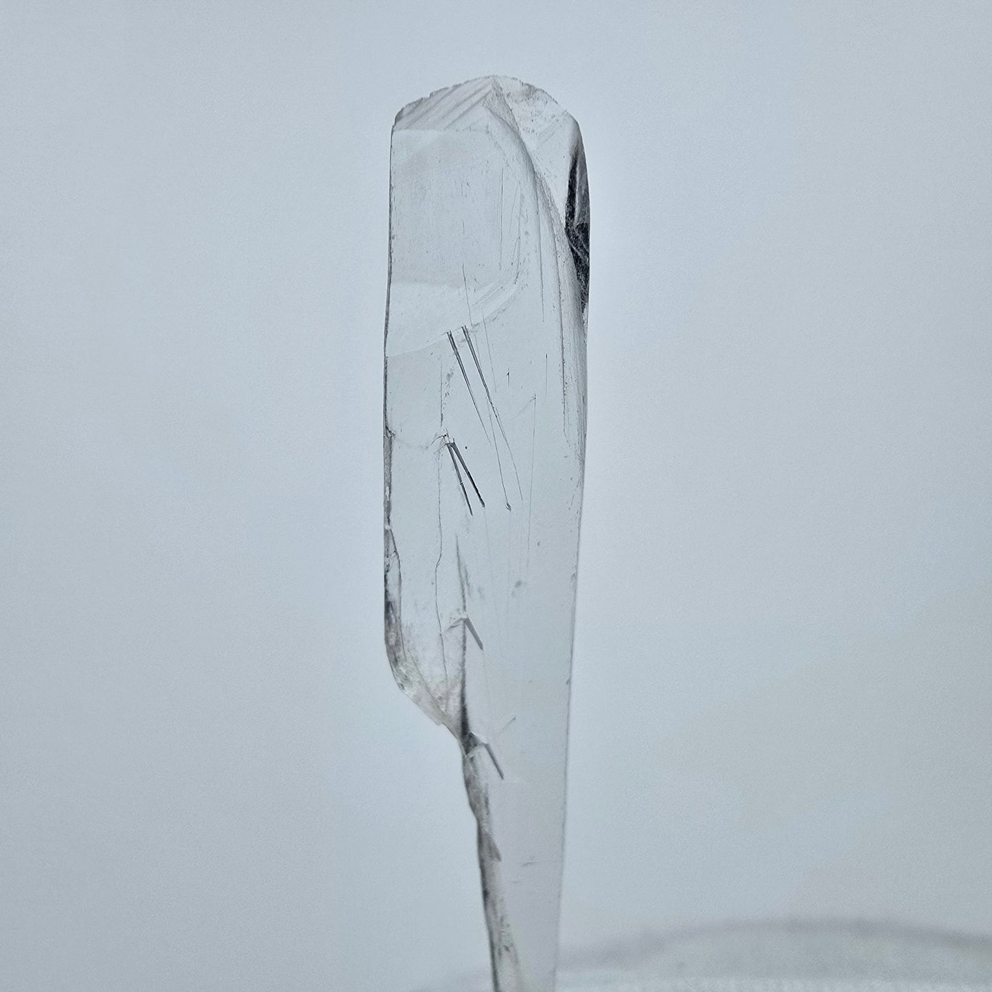 Seltener Kunzit X Spodumen Kristall weiß UV Mineral 49*7*3mm aus Brasilien