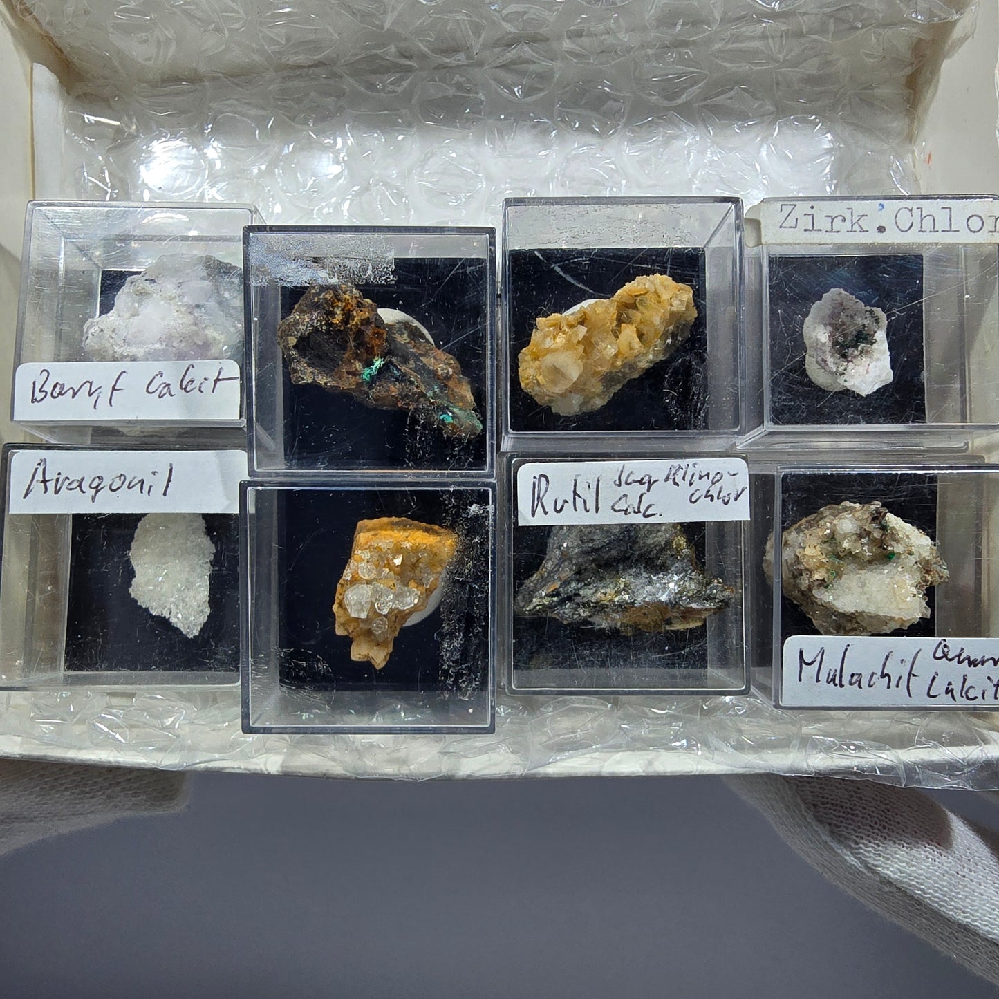Collection de minéraux Micromount TOP Allemagne - 8 pièces Allemagne #8089
