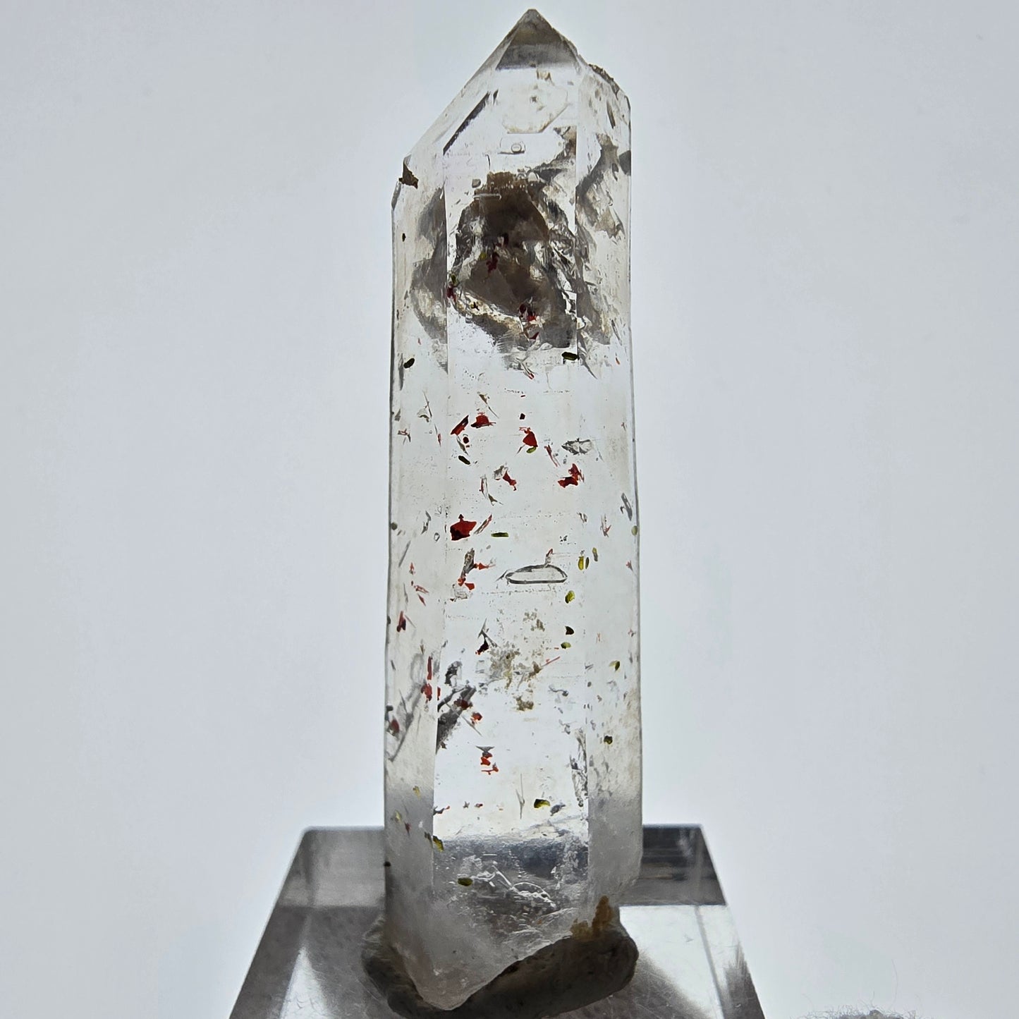Harlequin Phantom Smoky Quartz Skeleton Point Valentine Pocket, Namibia 52*15*10mm