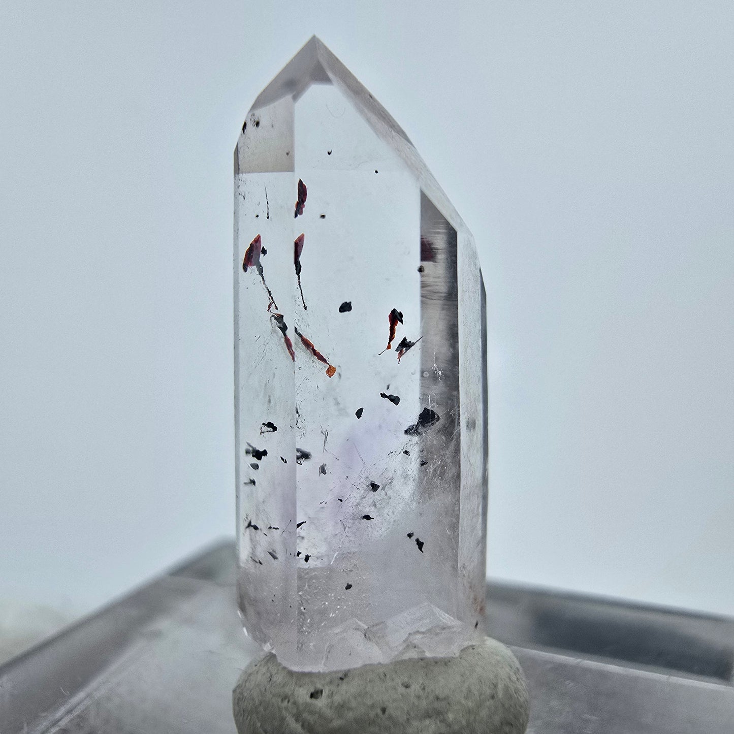 Harlekin Phantom Amethyst Kristall Streep Mine, Goboboseb, Namibia 22*8*7mm