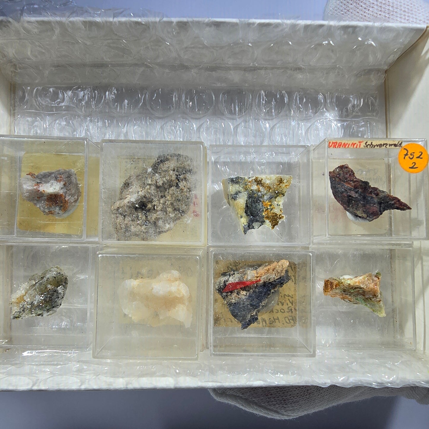 Collection de minéraux Micromount TOP Allemagne - 8 pièces Allemagne #8067
