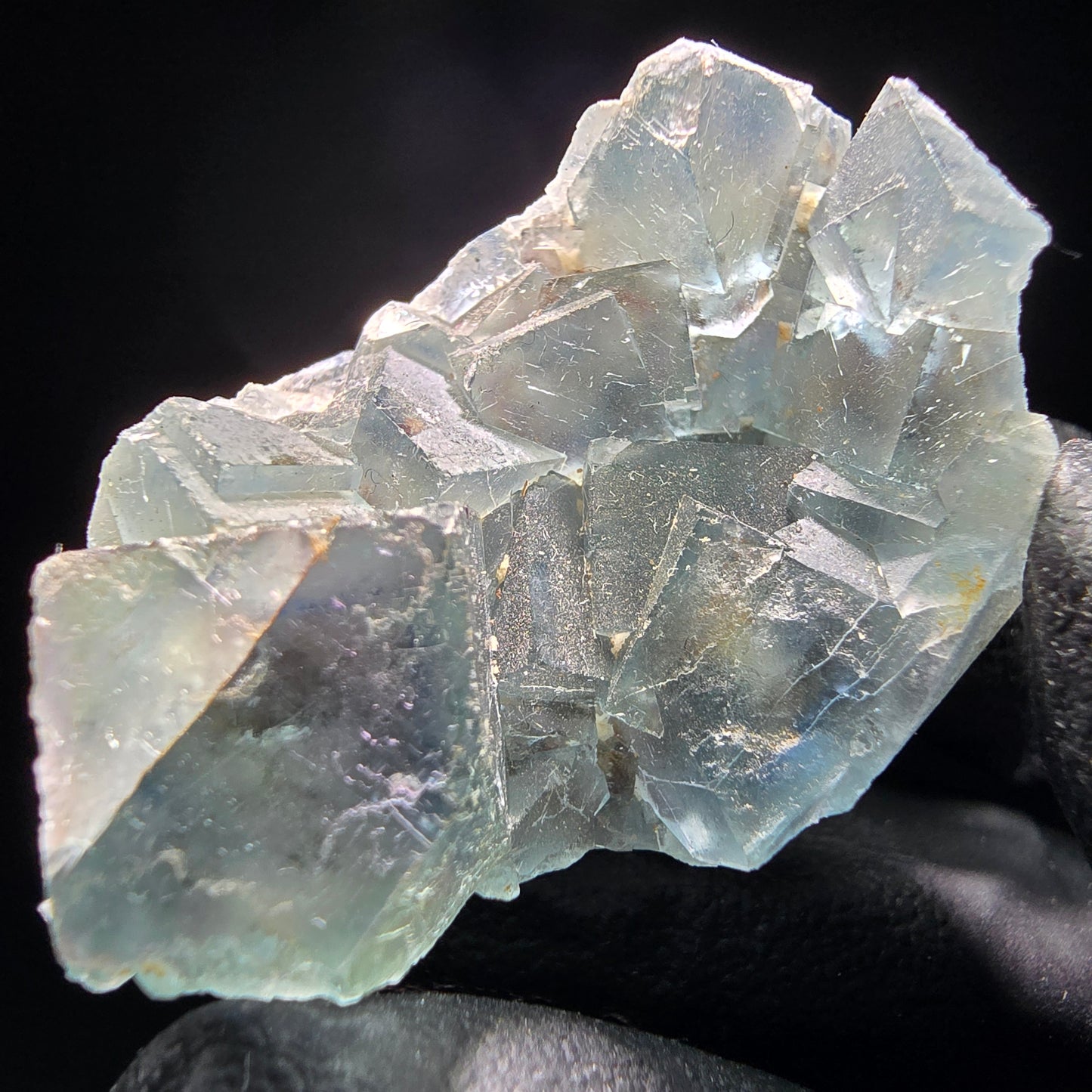 Phantom Fluorit Würfel Stufe grün Okorusu, Namibia 32*27*15mm Mineraliensammlung