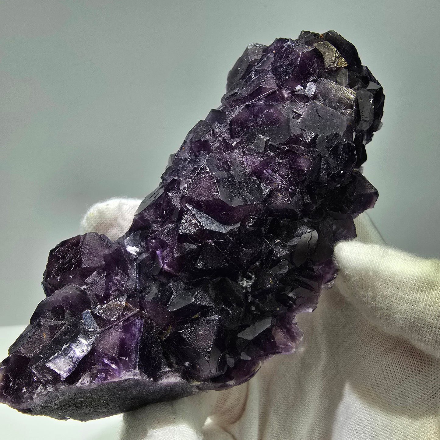 Große Phantom Fluorit Würfel Stufe lila Okorusu, Namibia 117*51*33mm Sammlung