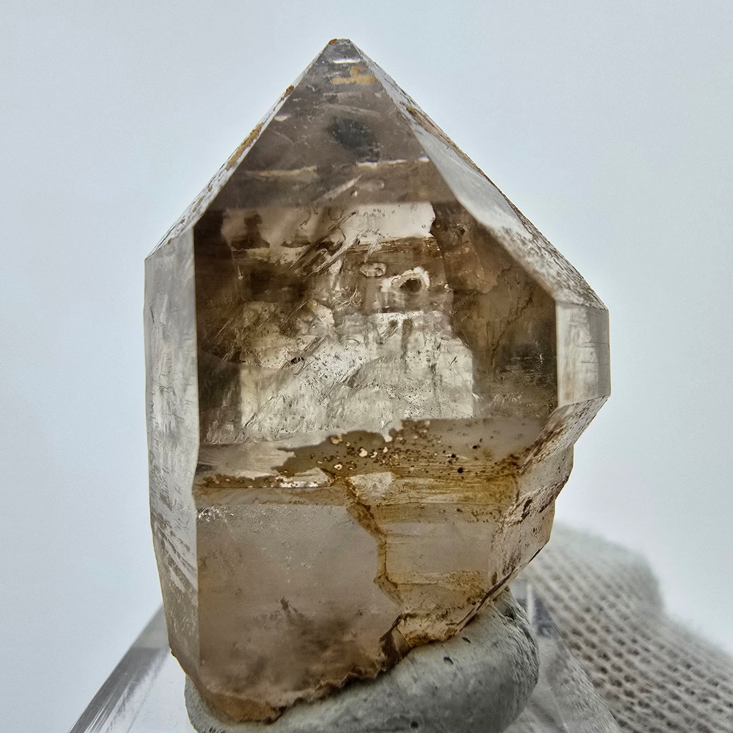 Klarer Phantom Rauchquarz Zepter Kristall Goboboseb, Namibia 37*25*21mm