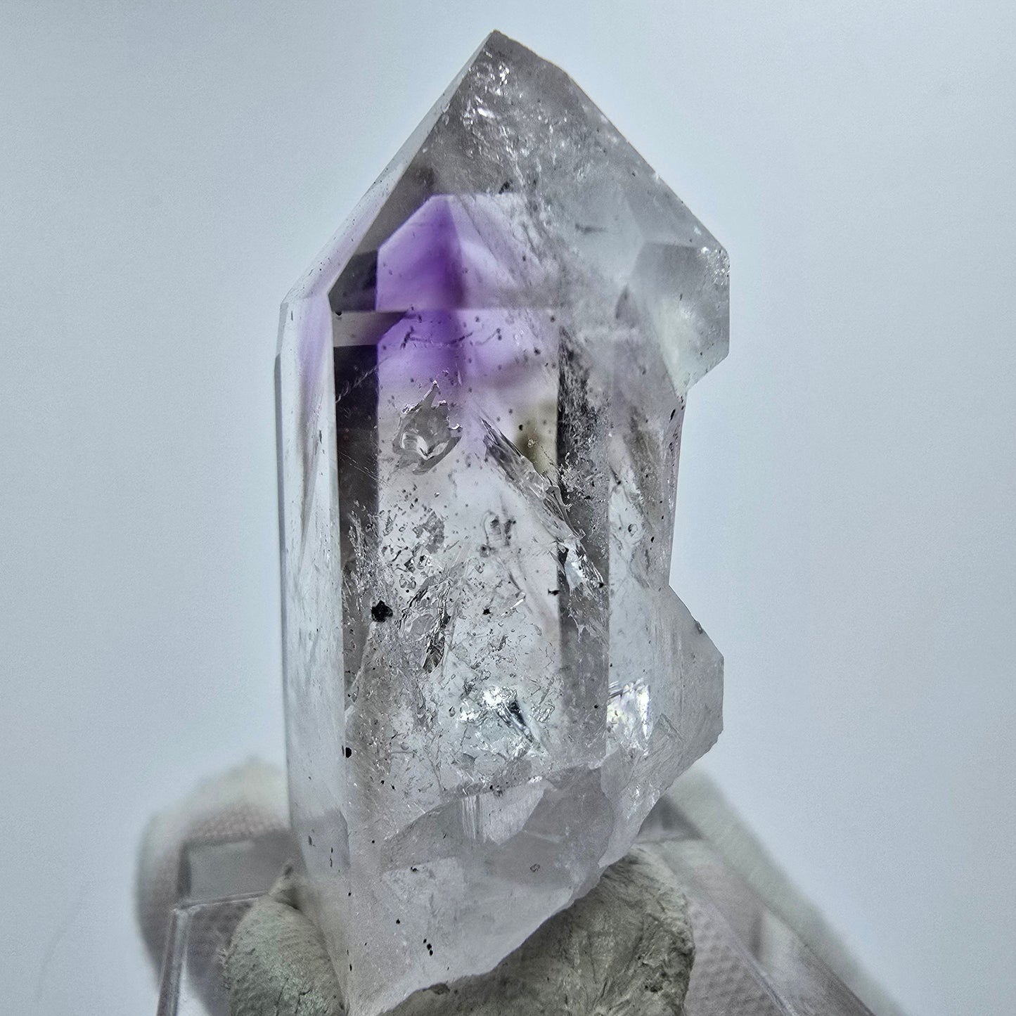 Enhydro Phantom Amethyst Hämatit 2x Blase Streep Mine Gobo. Namibia 39*20*14mm