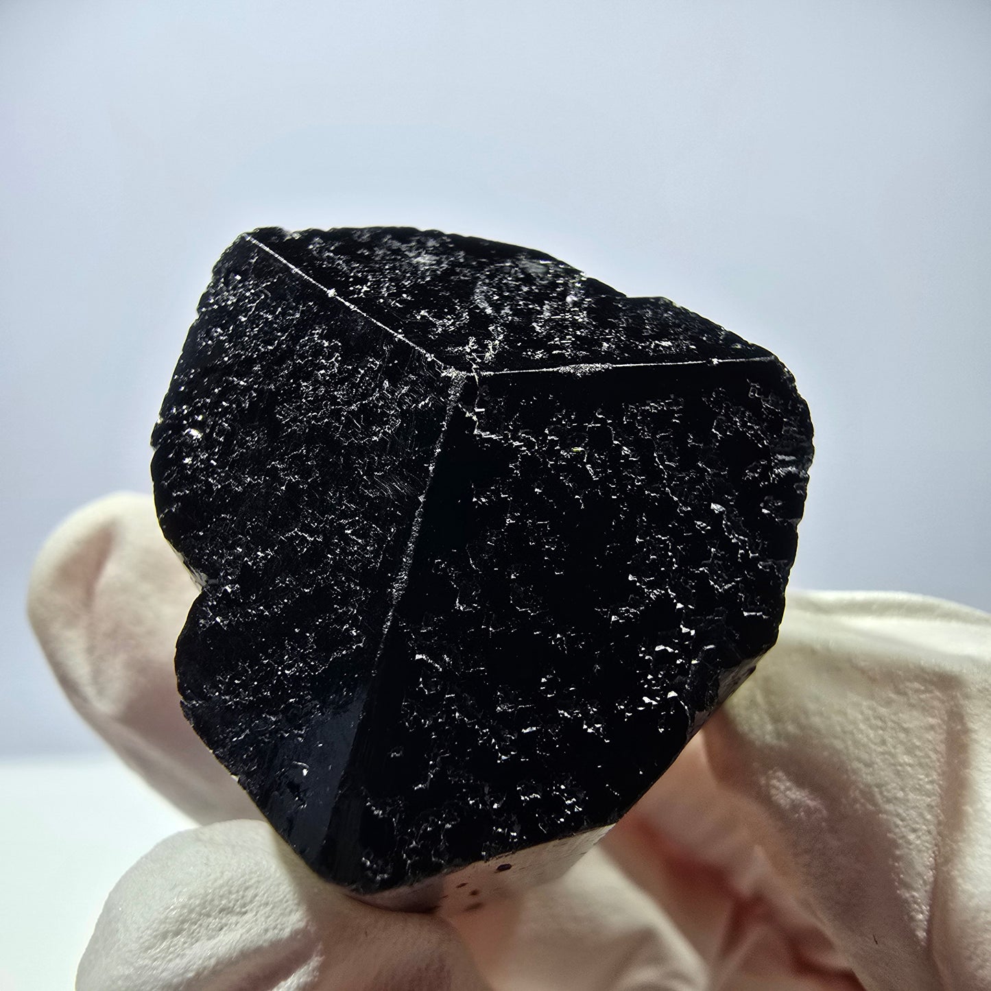 Cristal étoilé de tourmaline Schörl symétrique, Erongo noir, Namibie 34*26*25 mm