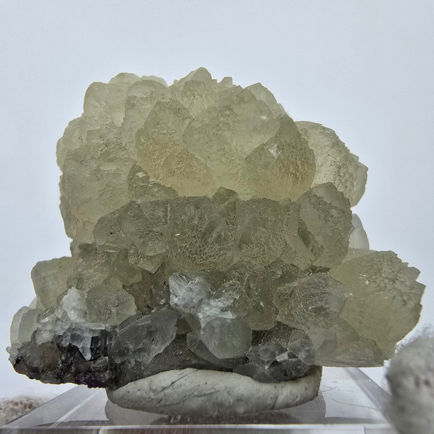 UV Calcit auf Amethyst Streep Mine Goboboseb Namibia 38*25*27mm Sammlung