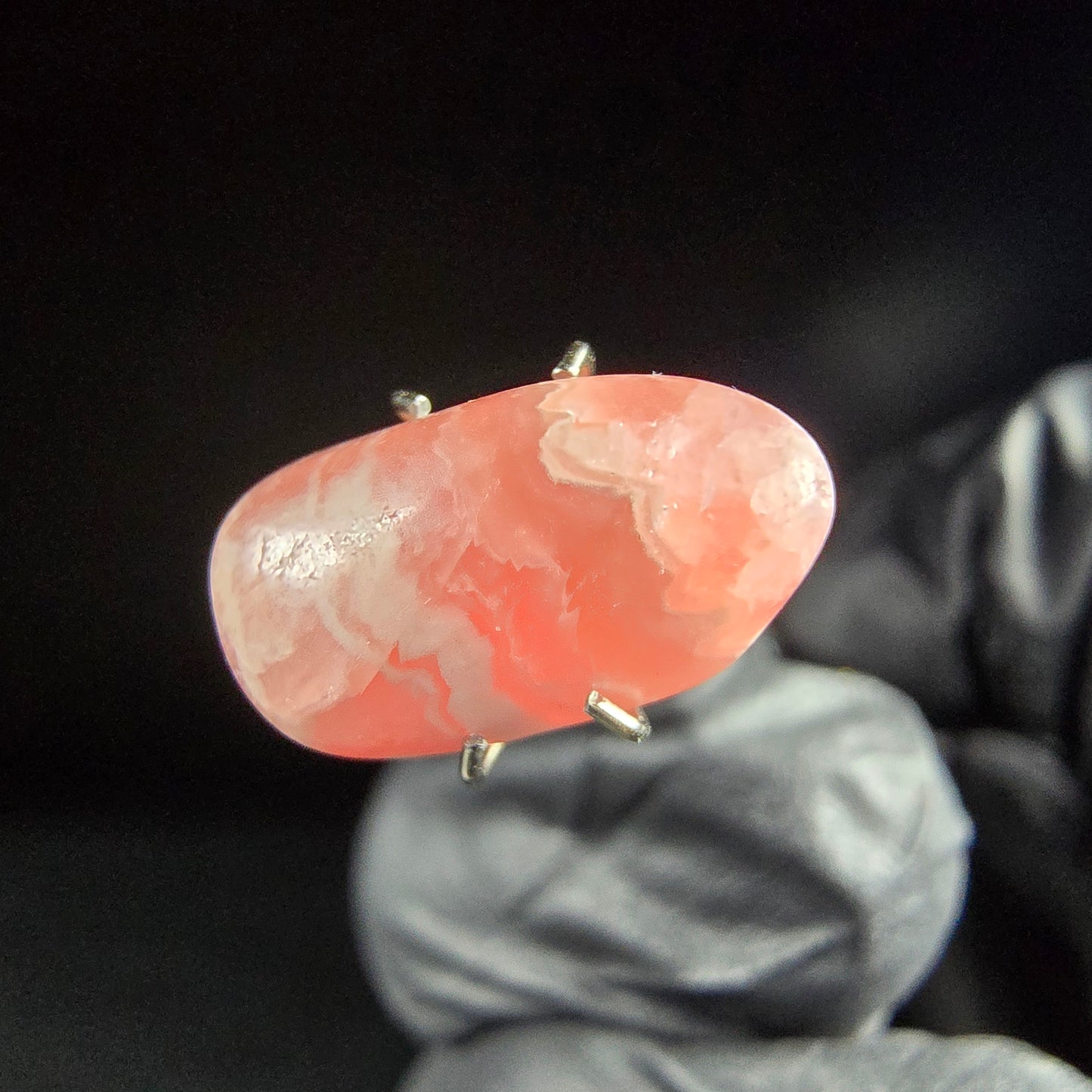 Seltener Rhodochrosit poliert, TOP Qualität 14*7*4mm Argentinien Sammlung