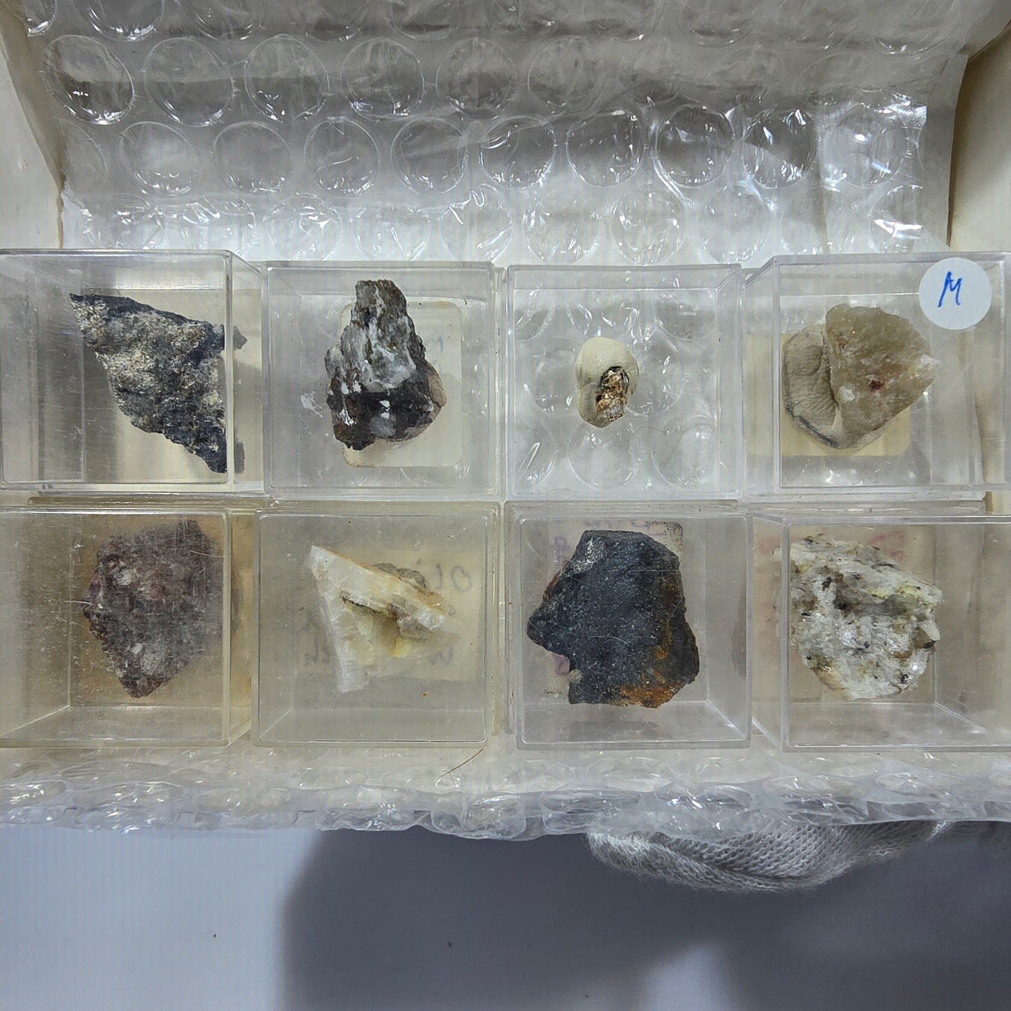 Collection de minéraux Micromount TOP Allemagne - 8 pièces Allemagne #8064