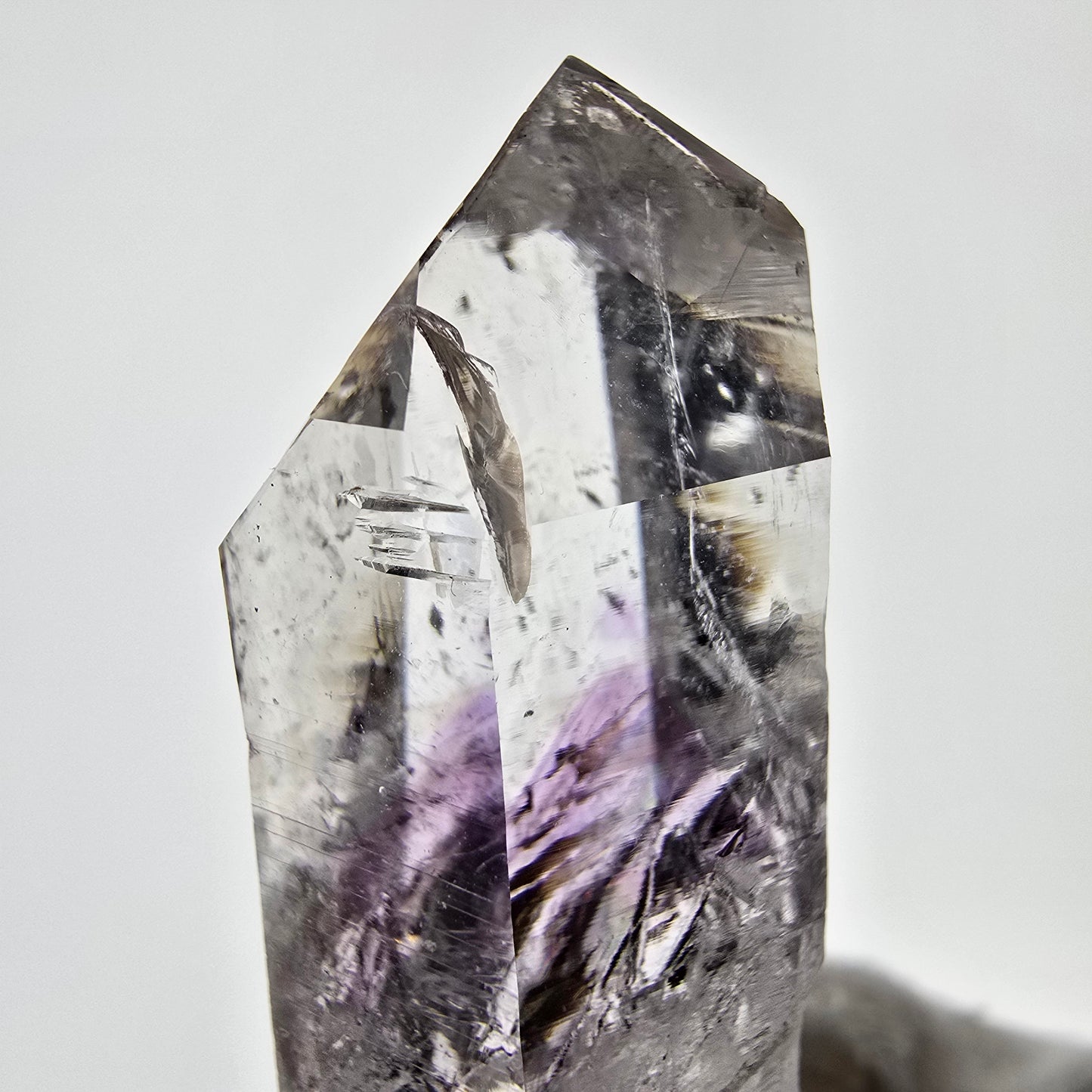 Mine d'améthyste fantôme transparente Point Streep, Goboboseb, Namibie, 63 x 26 x 20 mm