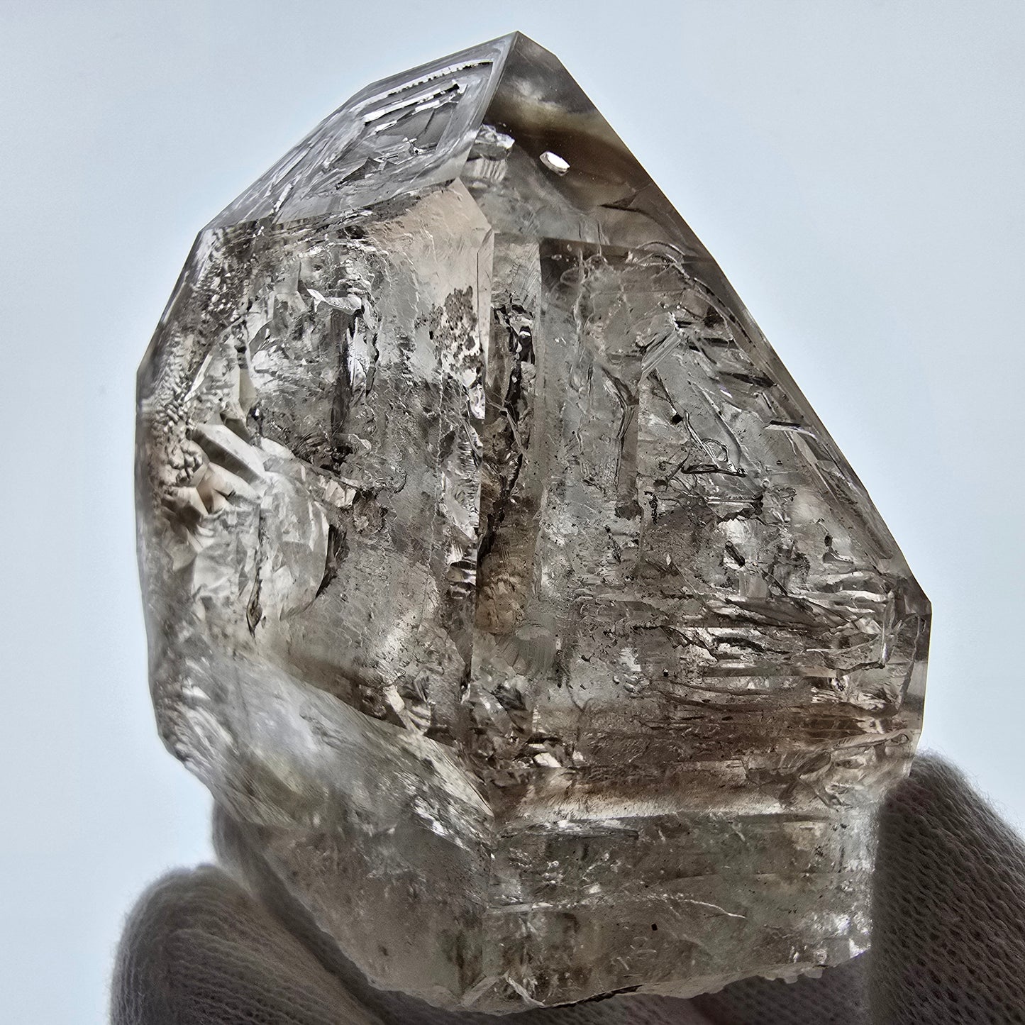 Skeleton Phantom Smoky Quartz Scepter Valentine Pocket Goboboseb Namibia 68*63*38mm