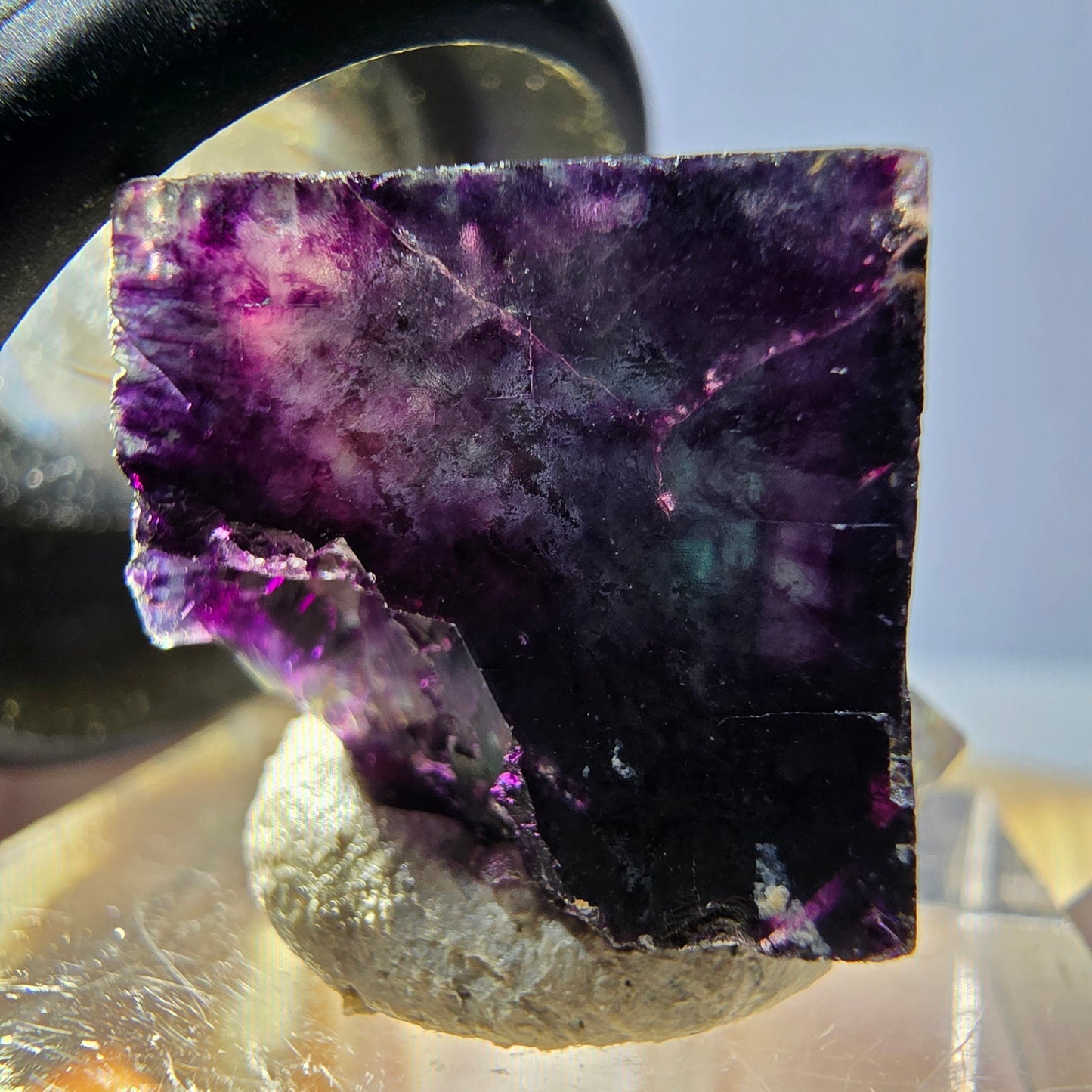 Phantom Fluorit Würfel parkettiert, grün lila Okorusu, Namibia 16*16*16mm
