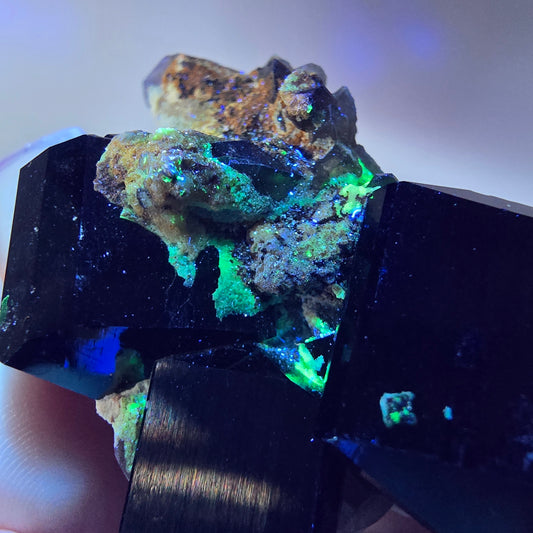 Symmetrische Schörl Turmalin, Rauchquarz, Hyalit Stufe Erongo Namibia 52*34*20mm