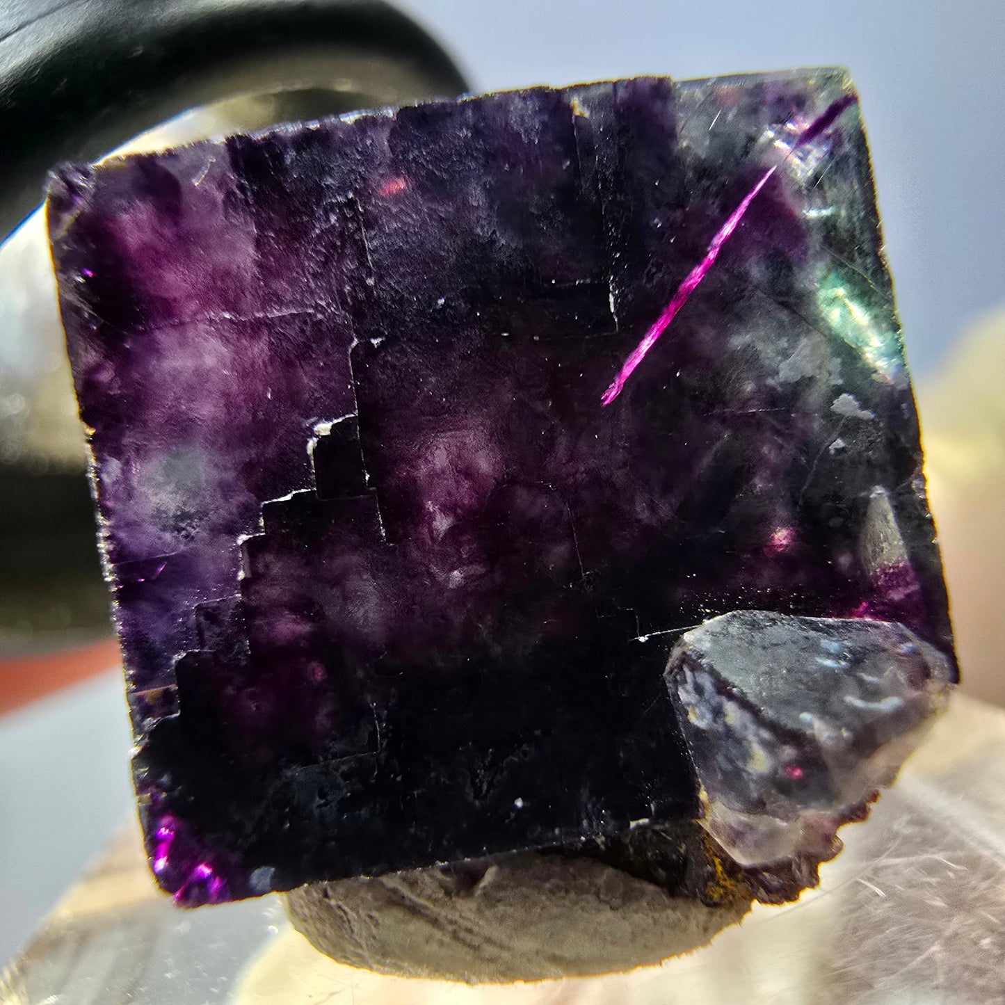Phantom Fluorit Würfel parkettiert, grün lila Okorusu, Namibia 16*16*16mm