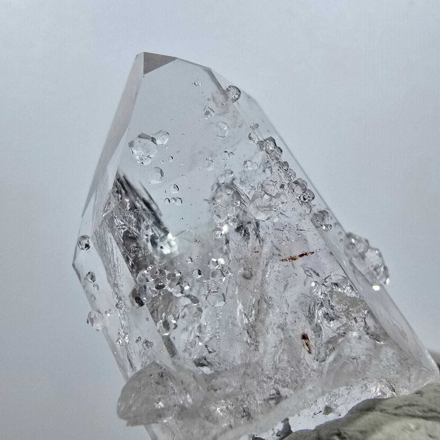 Enhydro Quarz mit Analcim, 2x Blase Streep Mine, Goboboseb, Namibia 38*24*15mm