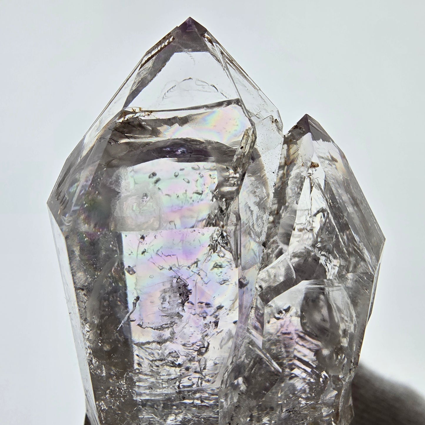 Sceptre squelette en améthyste Enhydro, pochette bulle XL pour la Saint-Valentin, Namibie 50 x 31 x 16 mm