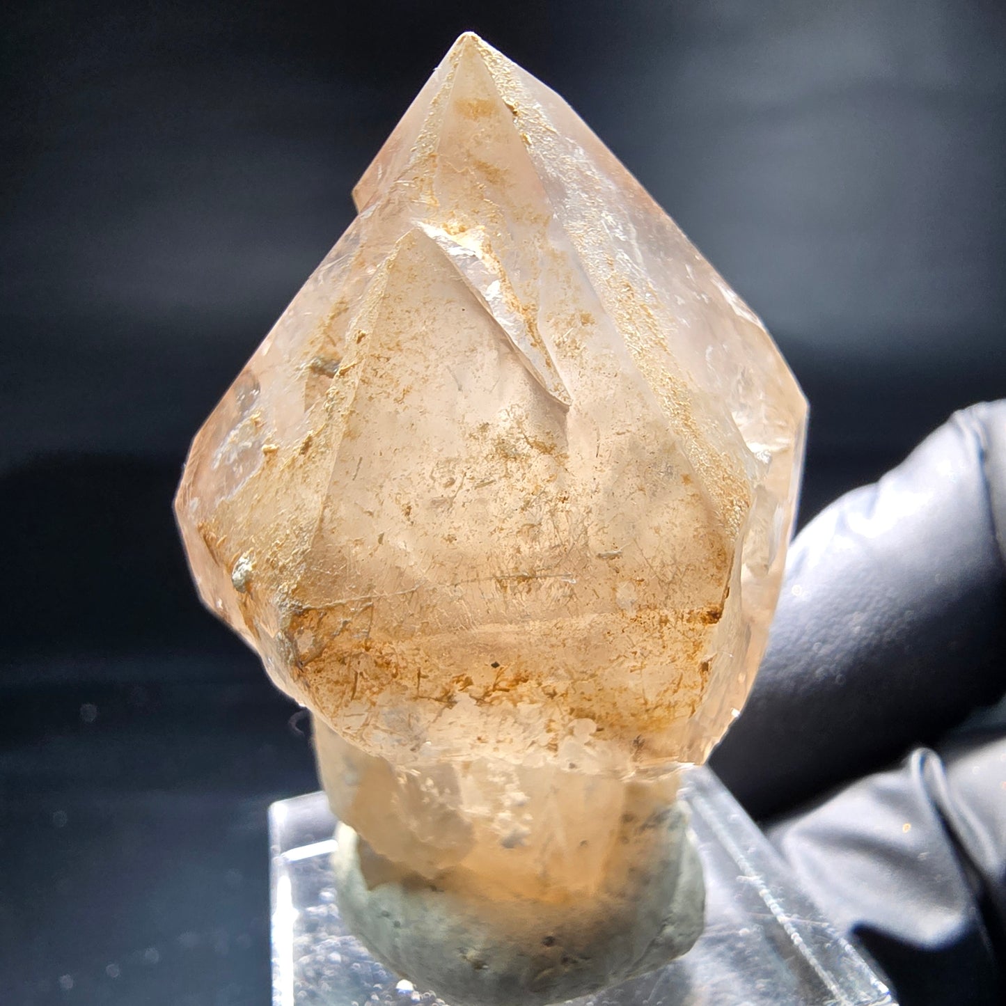 Schöne Phantom Rauchquarz Zepter Spitze Erongo, Namibia 44*31*26mm Sammlung