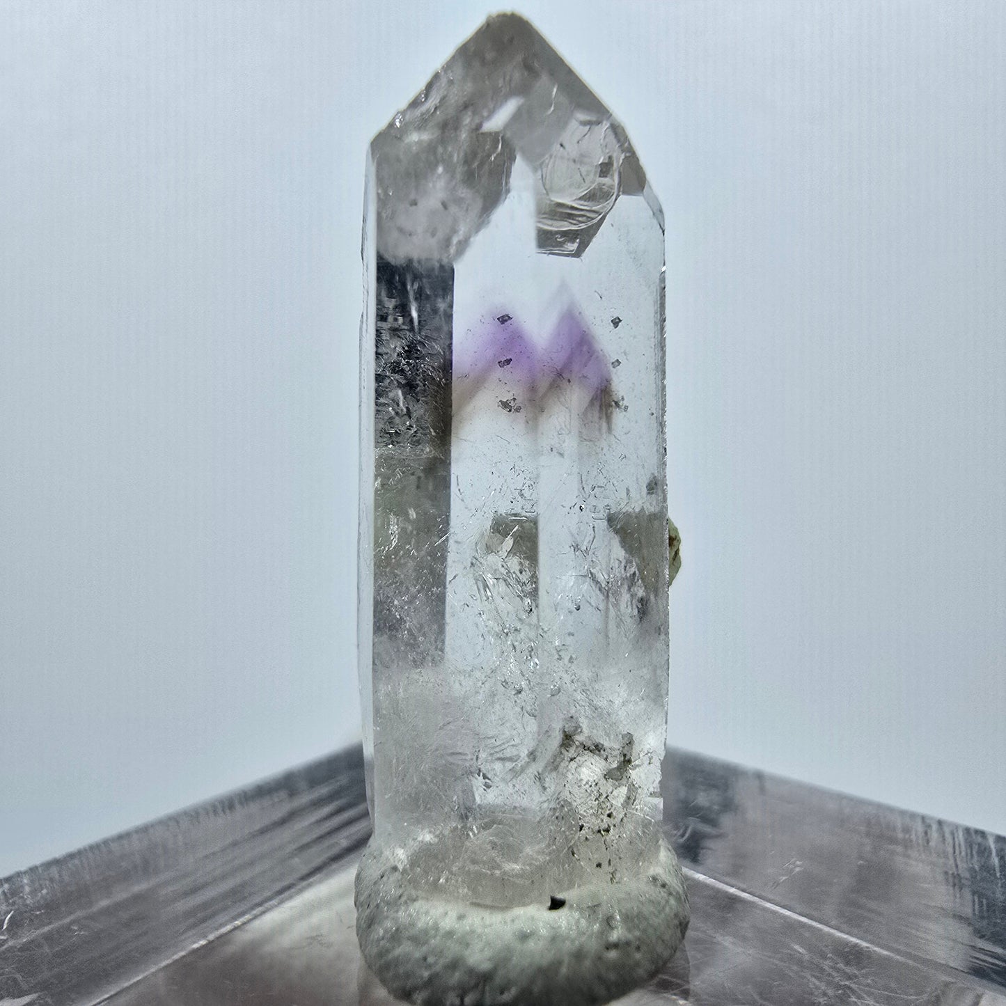 Améthyste fantôme DT, mine Prehnite Point Streep, Goboboseb, Namibie, 28 x 13 x 9 mm