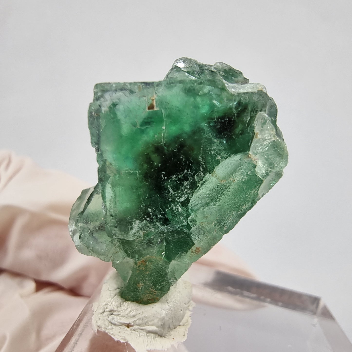 Seltene Fluorit Würfel Stufe grün lila 24*19*17mm Okorusu Namibia Sammlung