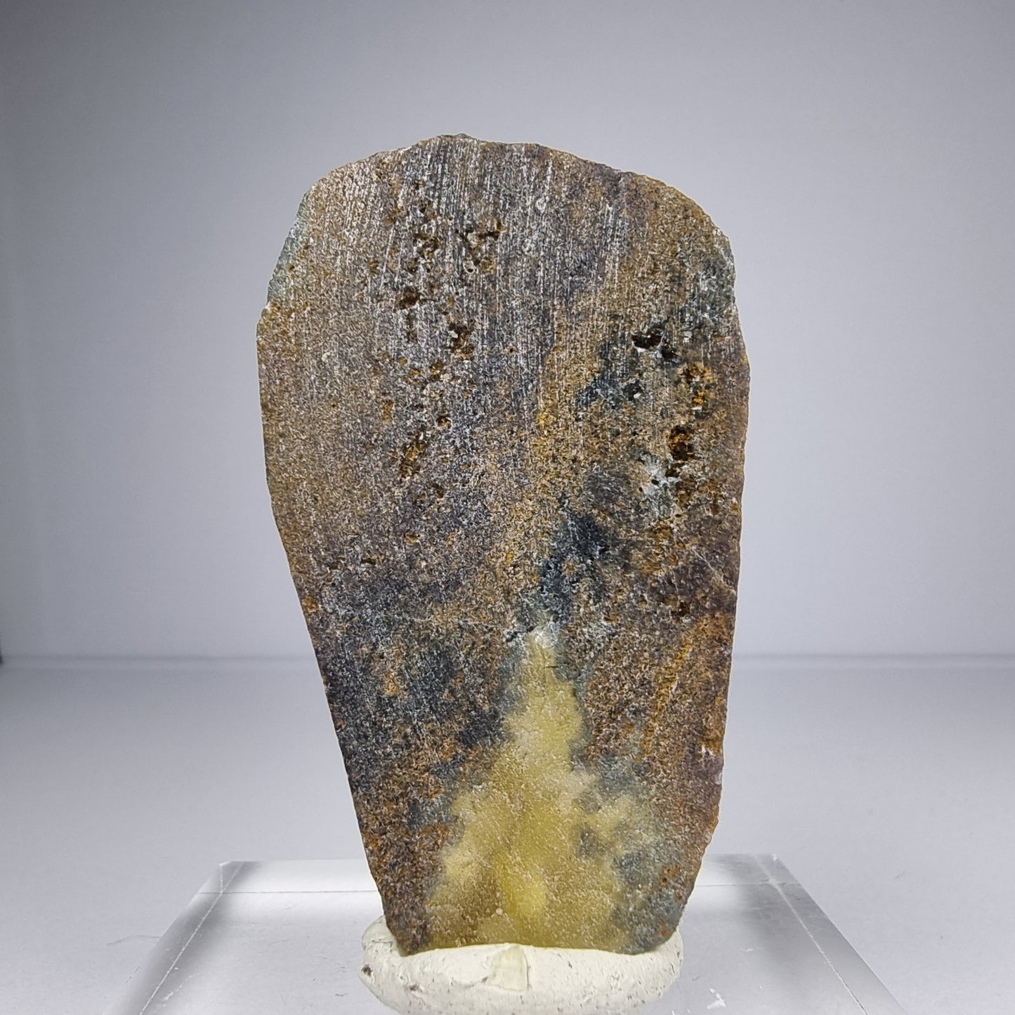 Rare Phantom Honey Pocket Fluorite Cube Grade 55*33*15mm d'Okorusu Namibie