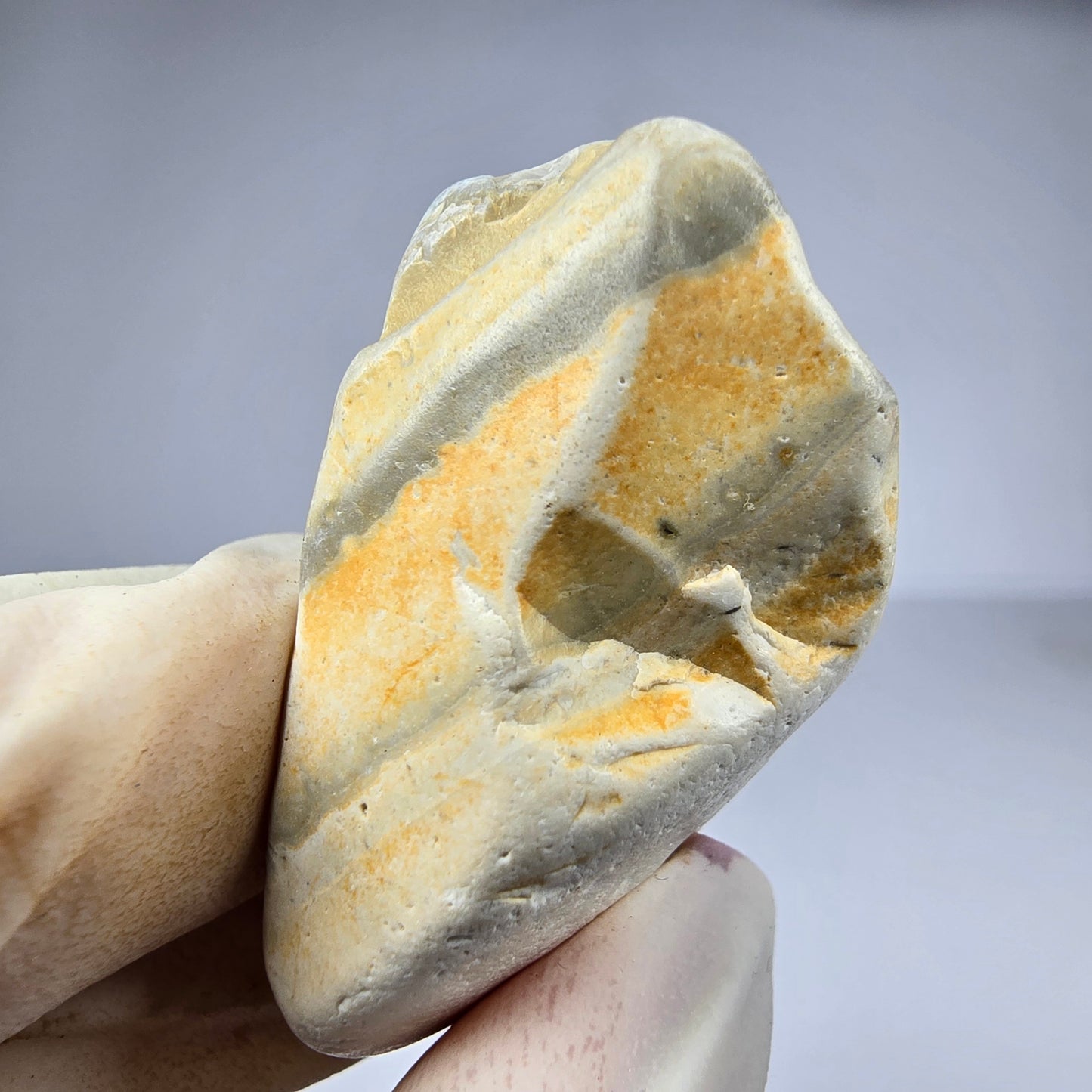 Schöner Hornstein (?) mit schöner Musterung 39*26*22mm Unbekannt Sammlung