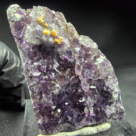 Cube de fluorite très clair violet de qualité 50*39*11mm, mine Okorusu, collection Namibie