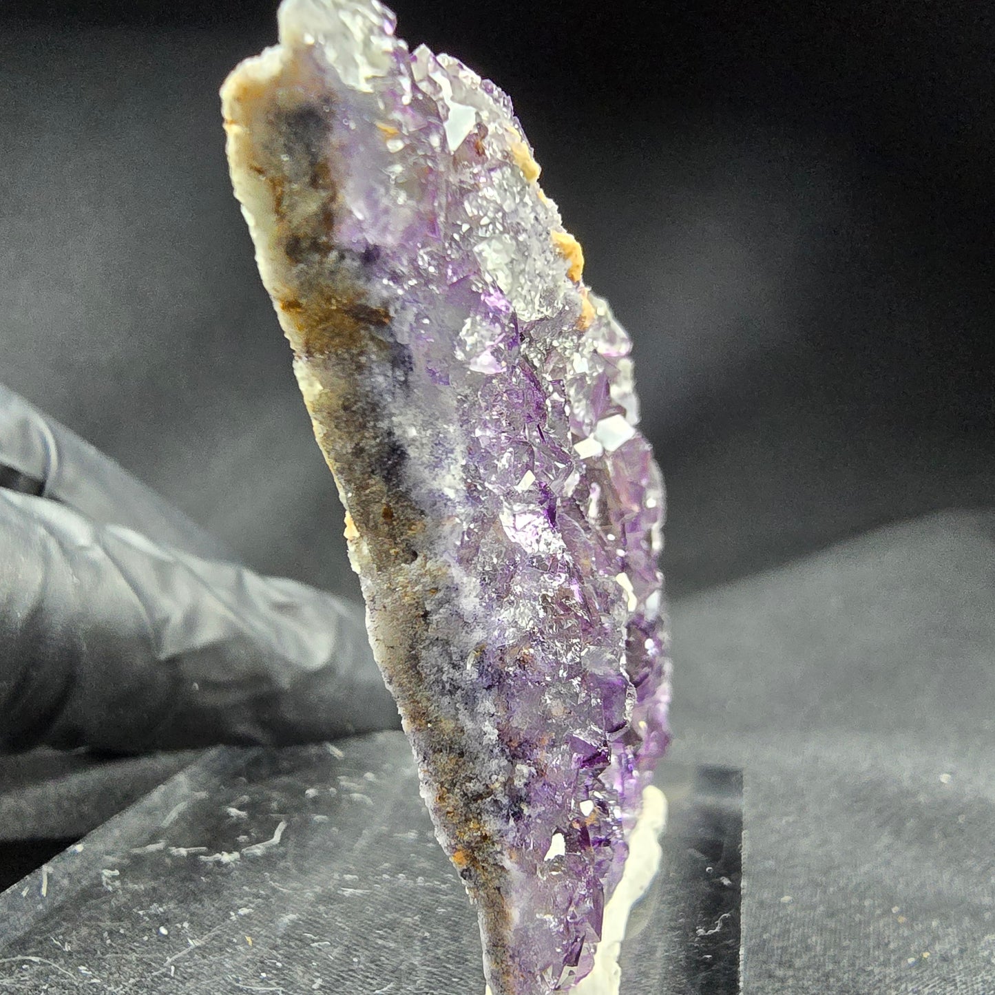 Sehr klare Fluorit Würfel Stufe lila 50*39*11mm Okorusu Mine, Namibia Sammlung