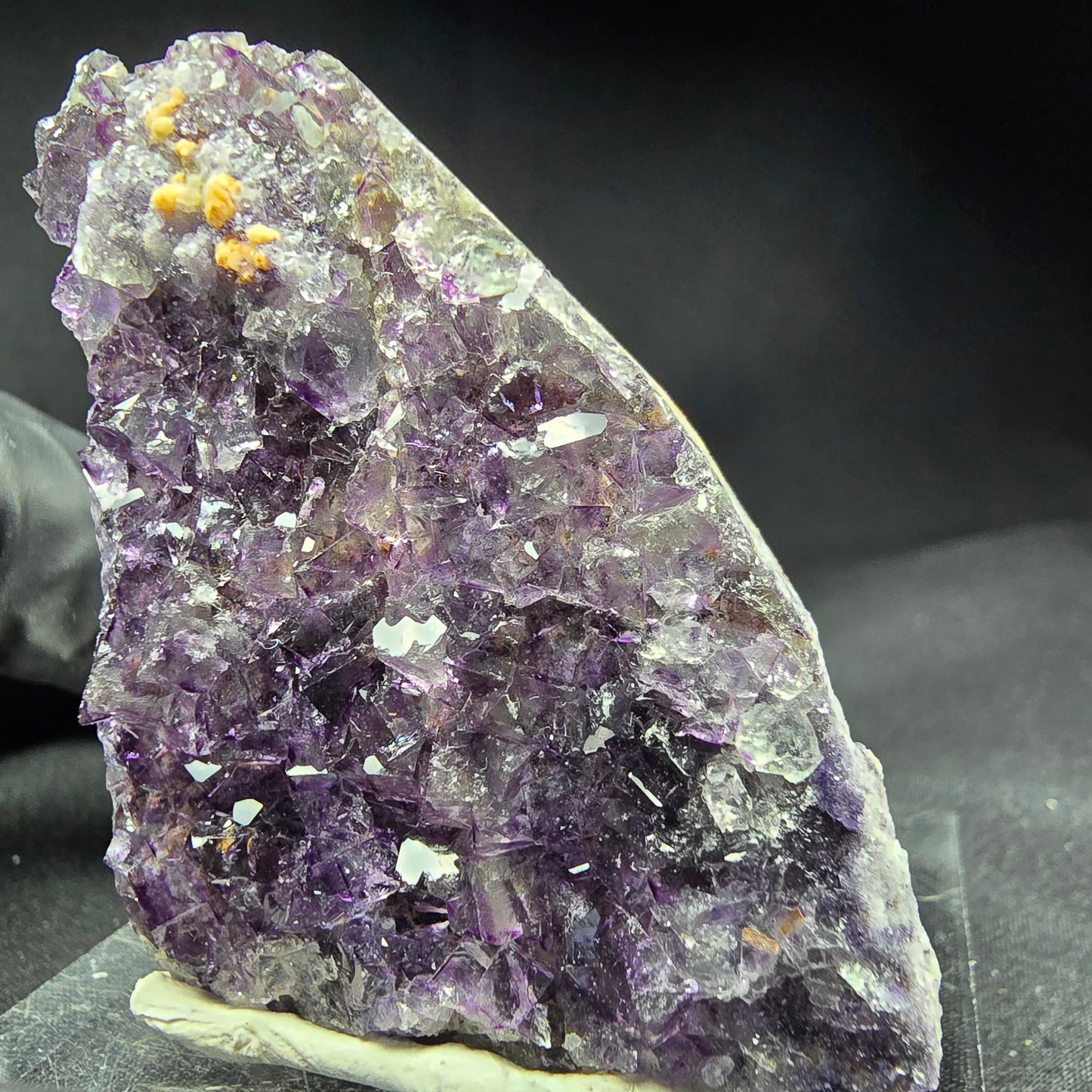 Sehr klare Fluorit Würfel Stufe lila 50*39*11mm Okorusu Mine, Namibia Sammlung