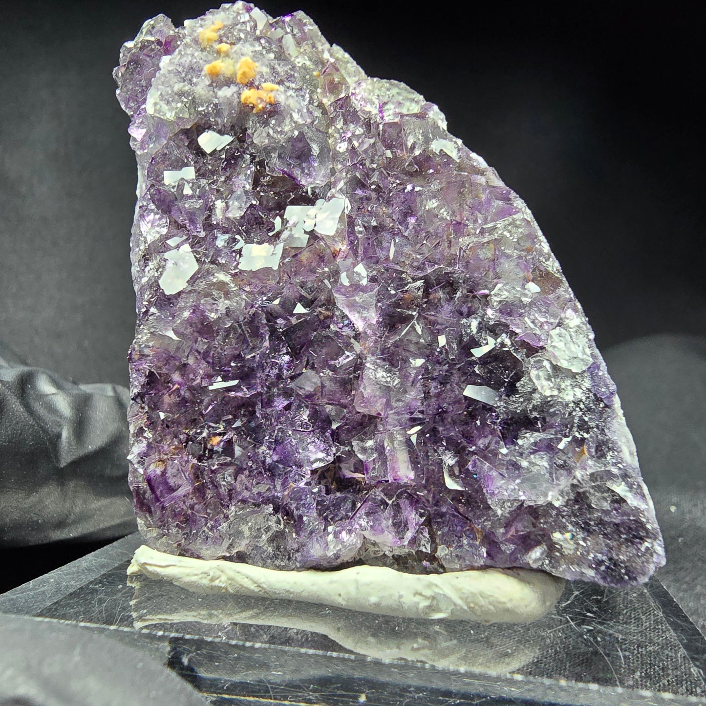 Sehr klare Fluorit Würfel Stufe lila 50*39*11mm Okorusu Mine, Namibia Sammlung