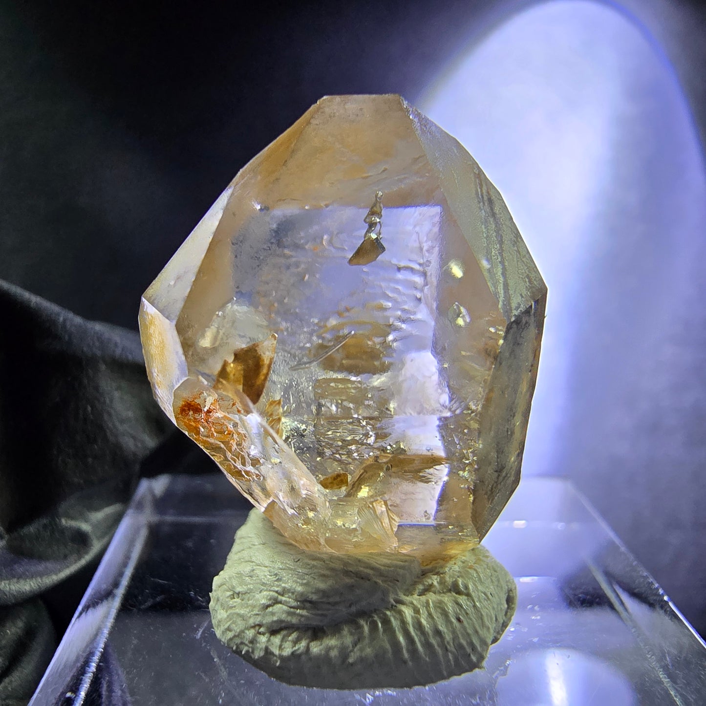 Klarer Rauchquarz, Zepter Quarz Doppelender 22*16*16mm aus Goboboseb Namibia