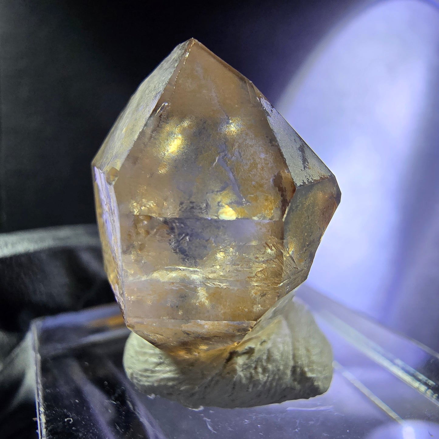 Klarer Rauchquarz, Zepter Quarz Doppelender 22*16*16mm aus Goboboseb Namibia