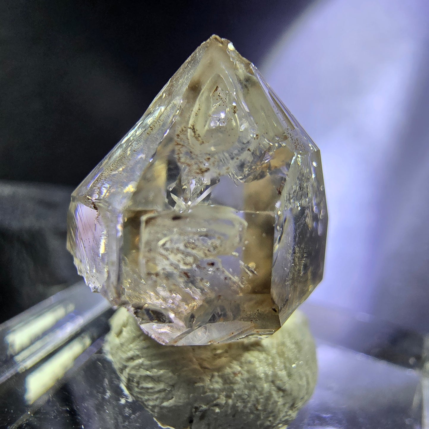 Clear Phantom Smoky Quartz Double Terminated Scepter 18*17*15mm from Goboboseb Namibia