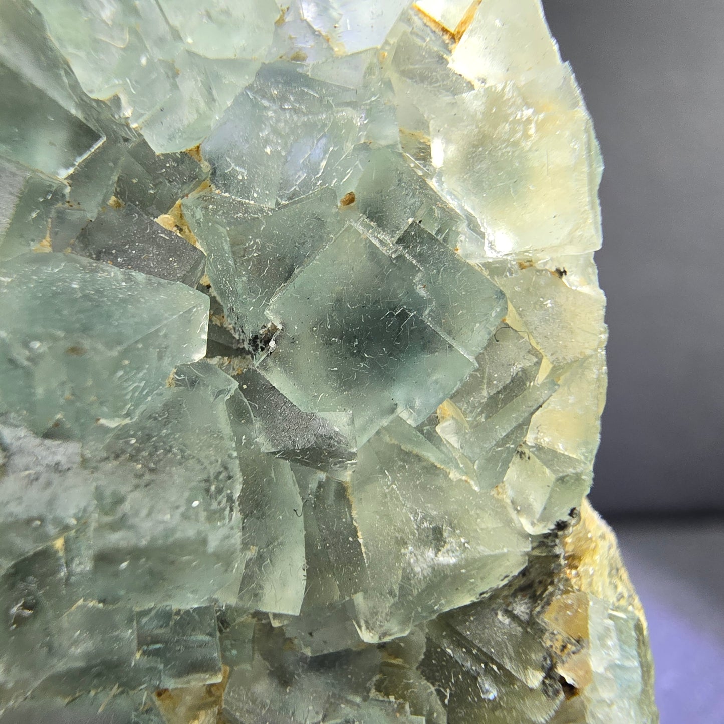 Schöne Phantom Fluorit Würfel Stufe grün 38*34*9mm Okorusu, Namibia Sammlung