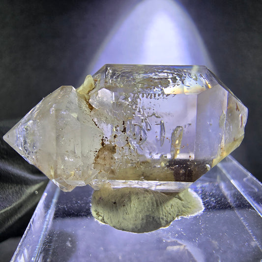 Klare Phantom Rauchquarz Doppelender Zepter Stufe 29*14*11mm Goboboseb Namibia